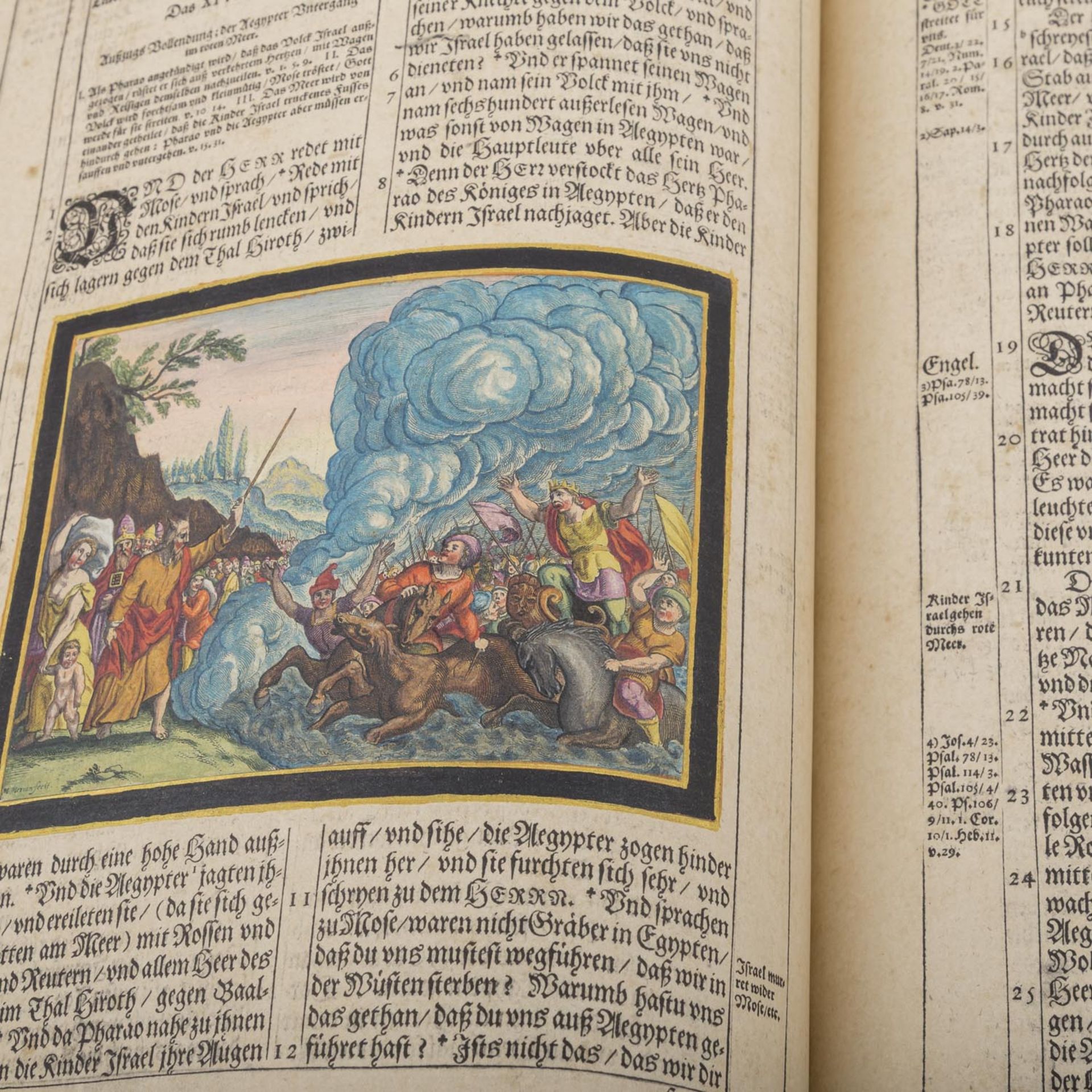 Faksimile Ausgabe einer Bibel von 1630, Straßburg,Coron Verlag Berlin 2005. Braunes Volleder mit - Bild 10 aus 11