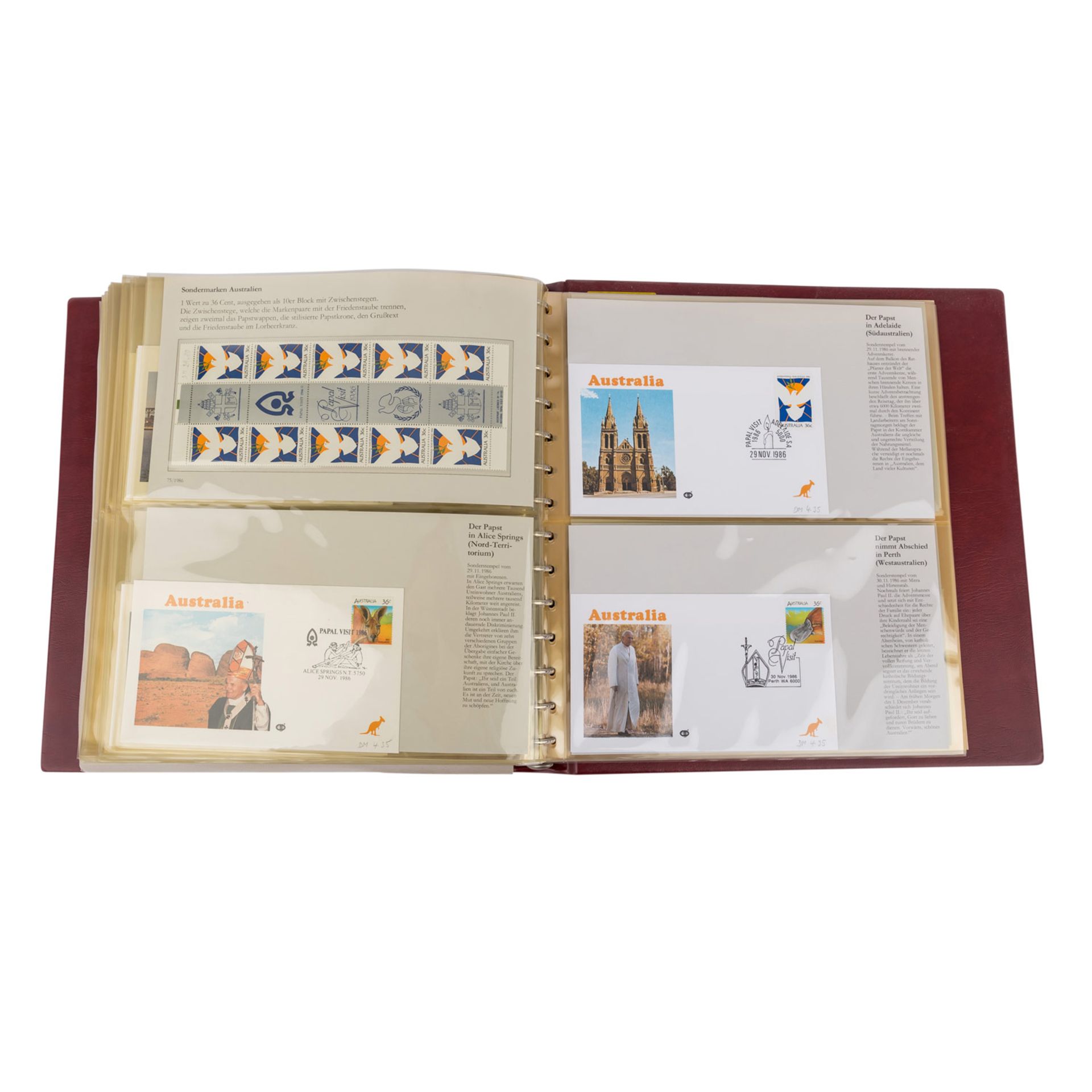 Papst Reisen - 6 bändige Sammlung der 80er Jahre,wunderschön auf Vordruckseiten gestaltet und ehedem - Bild 12 aus 26