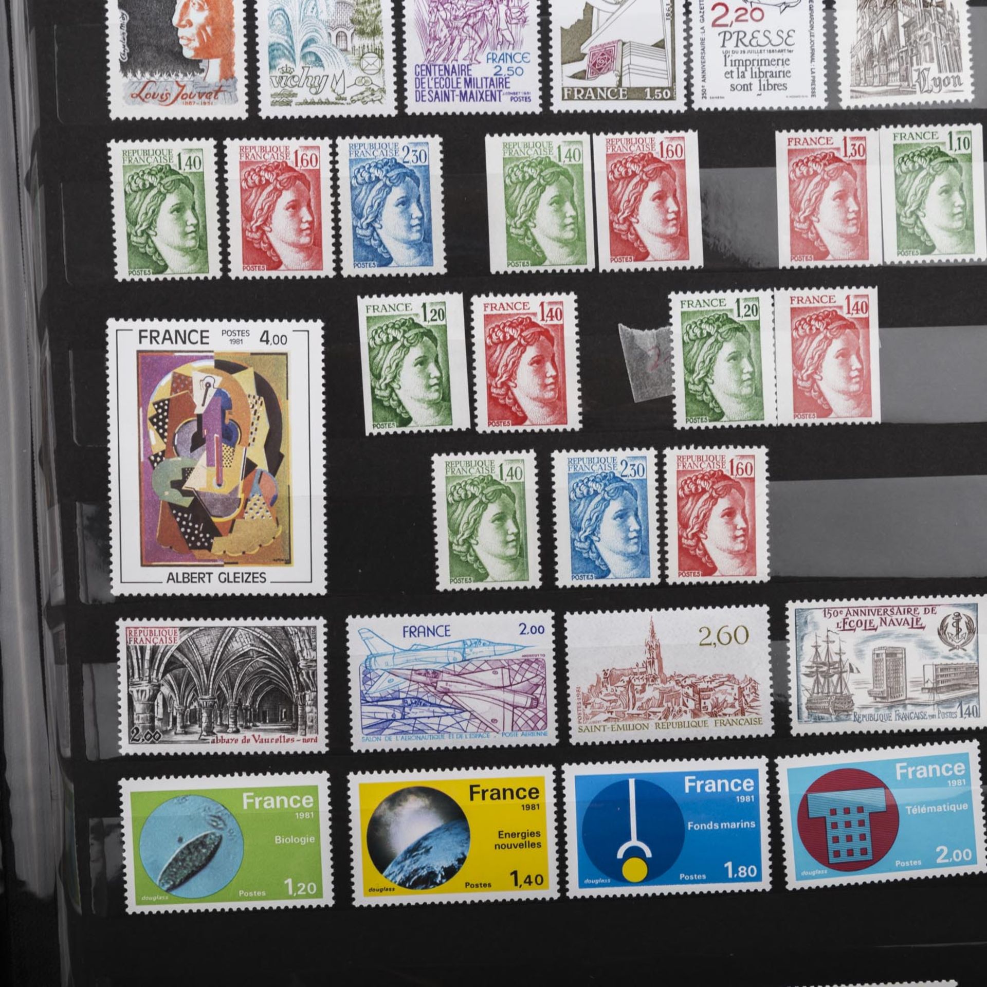 Frankreich - aus 1969/83, Sammlungmit vielen postfrischen Ausgaben, teils mit Markenheftchen, in - Bild 4 aus 13