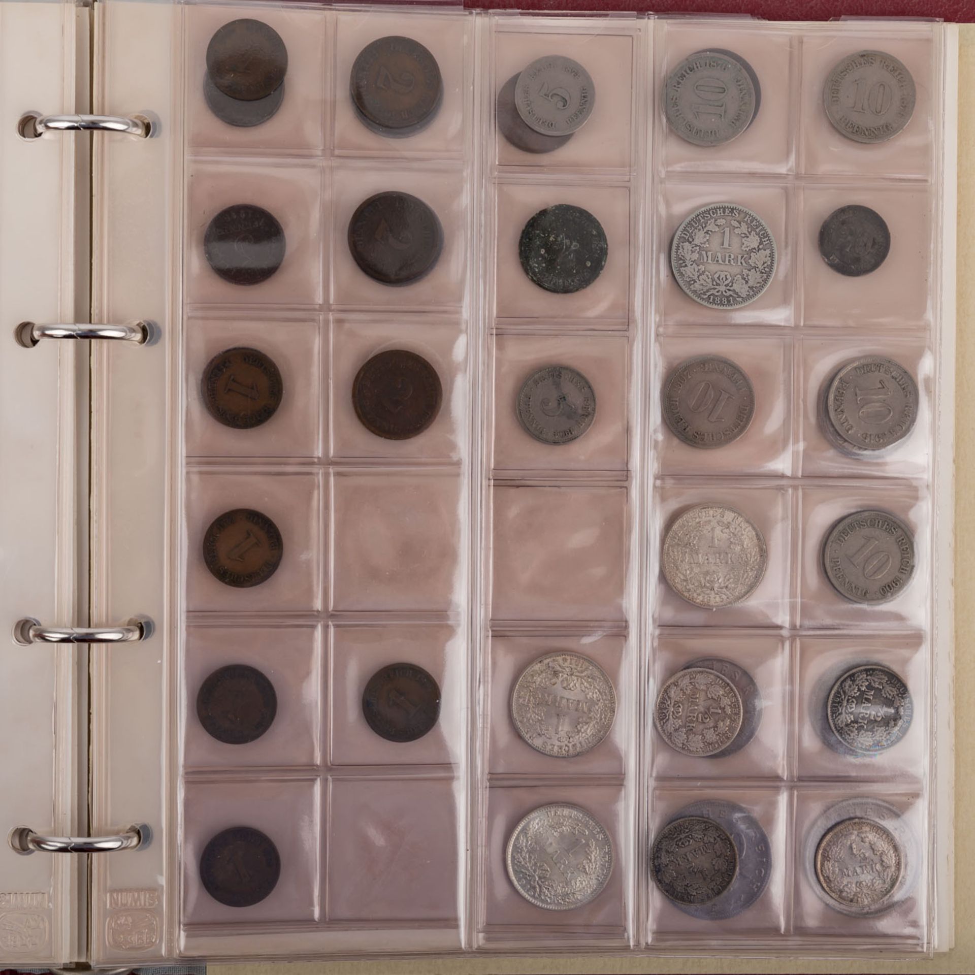 Bunt gemischte Sammlung Münzen in 2 Alben, mit etwas GOLD -dabei III. Reich, Dt. Kaiserreich, - Bild 13 aus 16