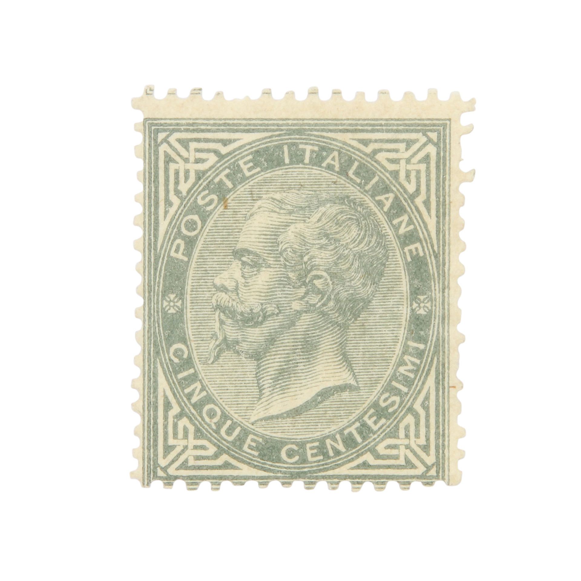 Italien - 1863, Freimarke König Viktor Emanuel II,Mi. Nr. 16 in ungebrauchter Prachterhaltung.