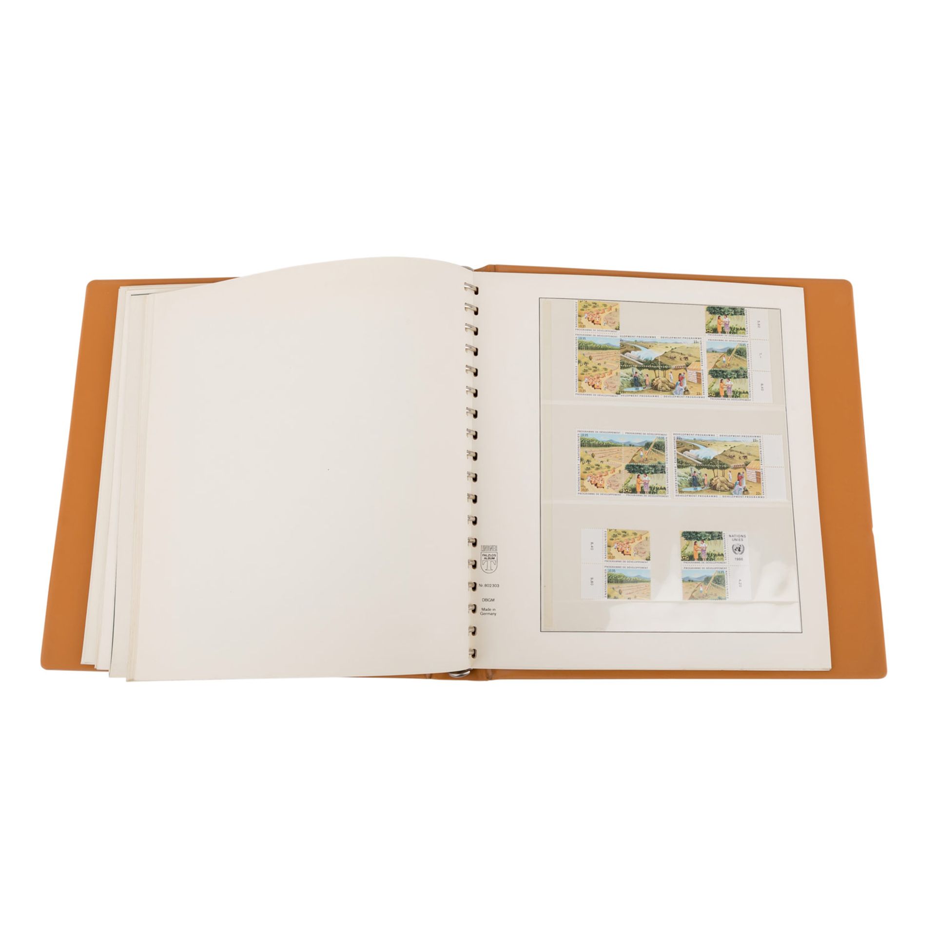 UNO - aus 1979/88 Sammlung mit postfrischen undgestempelten Marken, Blockausgaben, Kleinbögen, etc.,