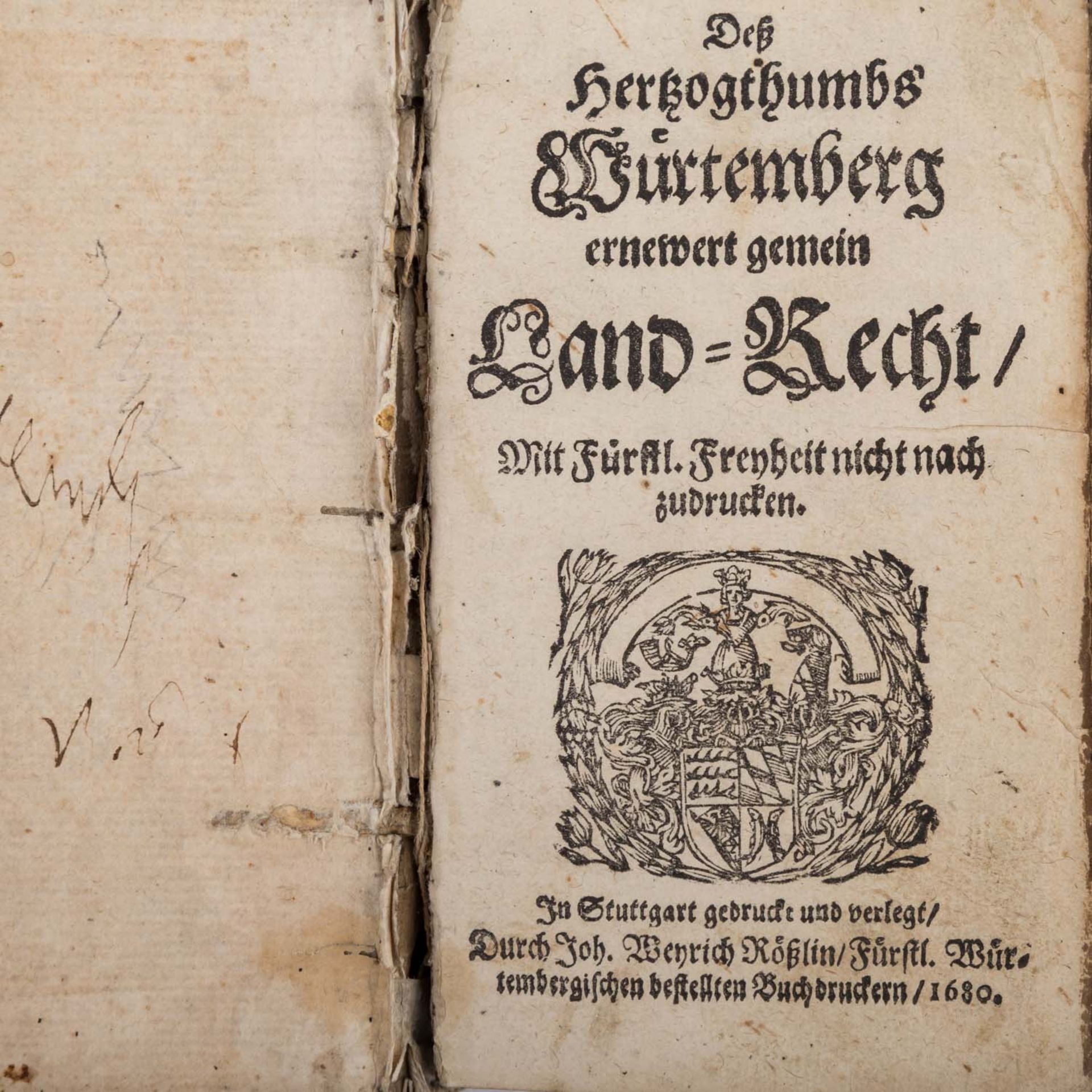 Hochinteresante Schriftensammlung der Thematik Württemberg -1 x Des Herzogtums Württemberg - Bild 2 aus 6