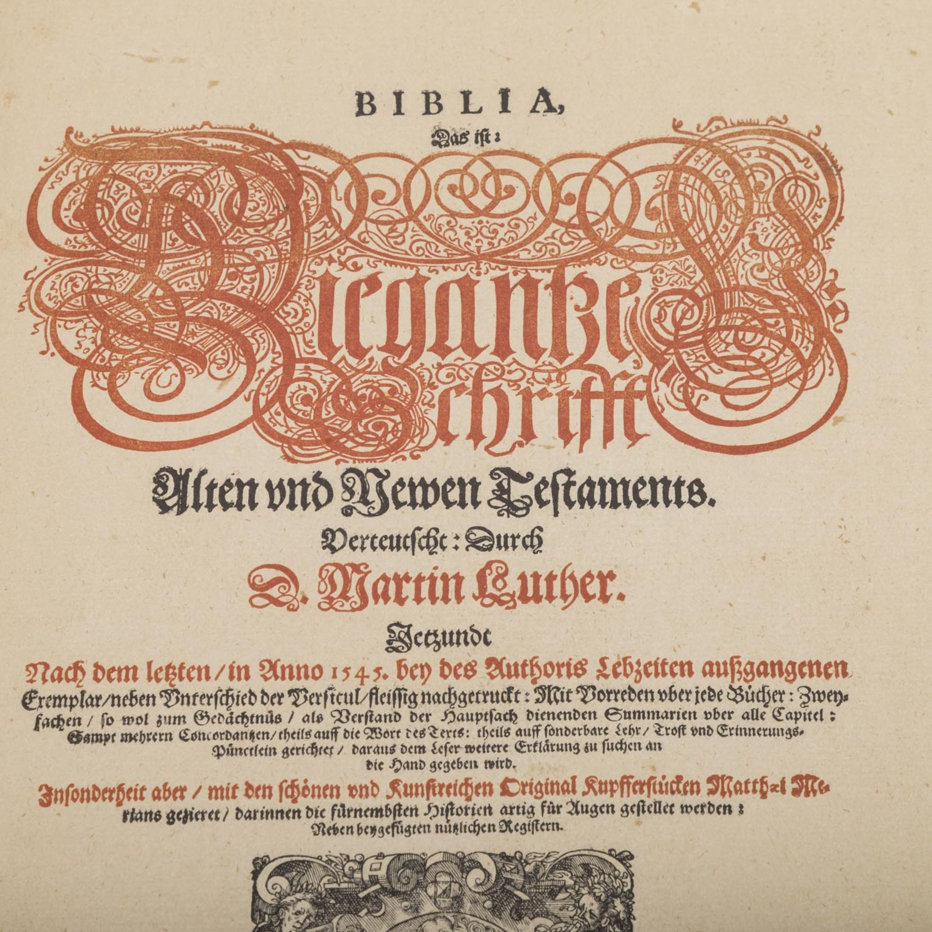 Faksimile Ausgabe einer Bibel von 1630, Straßburg,Coron Verlag Berlin 2005. Braunes Volleder mit - Bild 5 aus 11