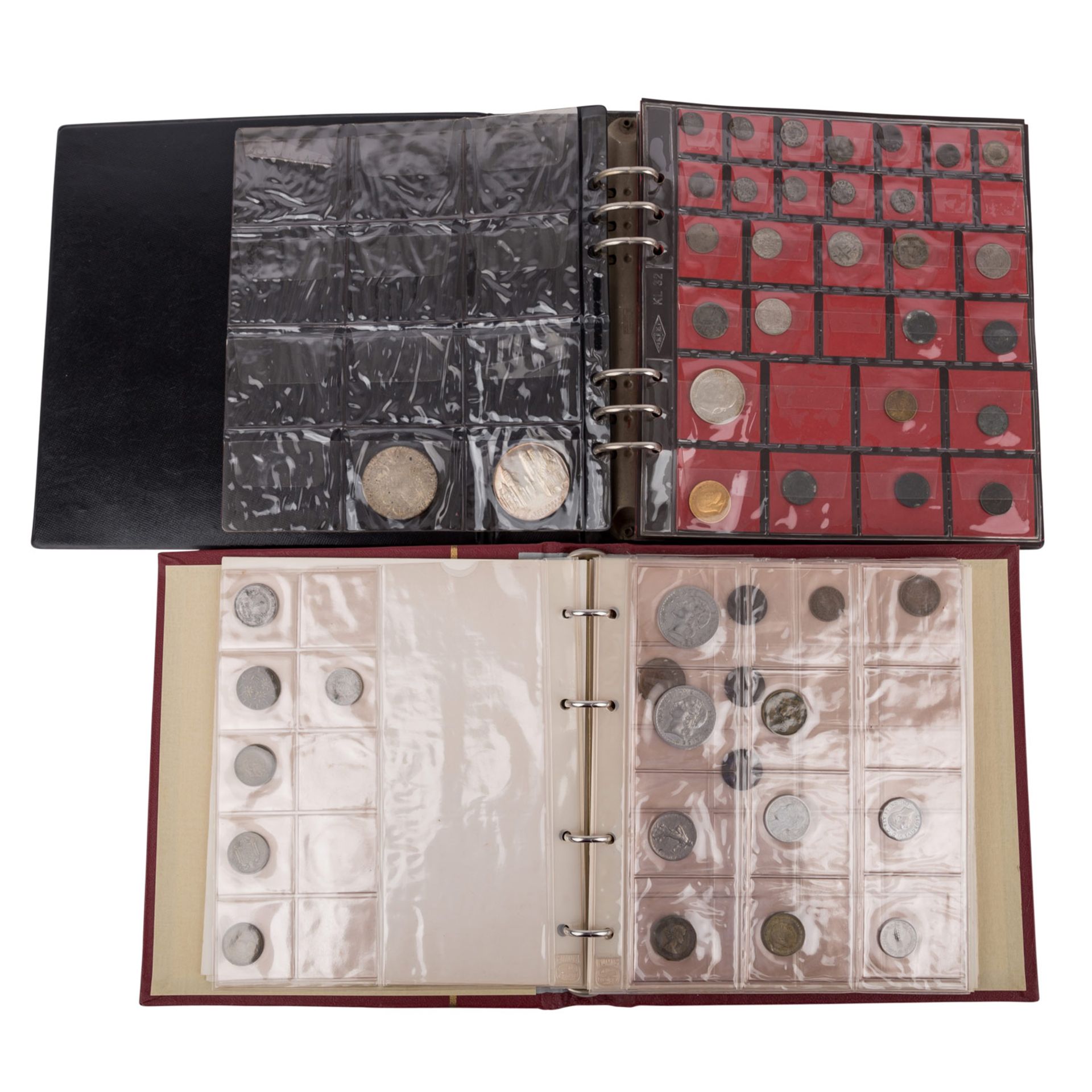 Bunt gemischte Sammlung Münzen in 2 Alben, mit etwas GOLD -dabei III. Reich, Dt. Kaiserreich,