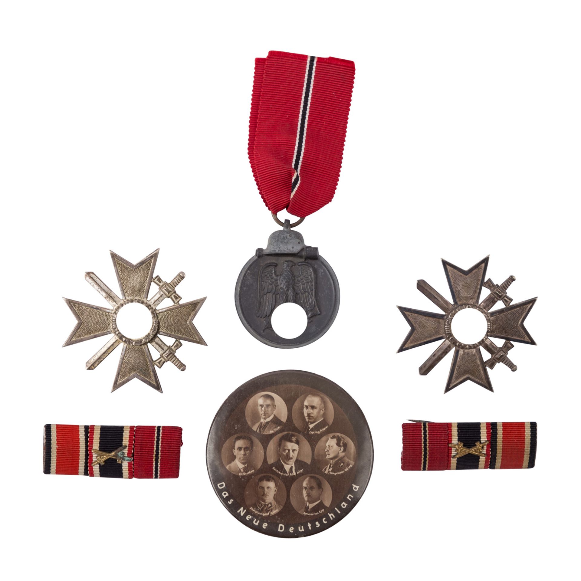 Konvolut Auszeichnungen, Deutschland 1933-1945 -dabei u.a. 2 x Kriegsverdienstkreuz 1.Klasse mit