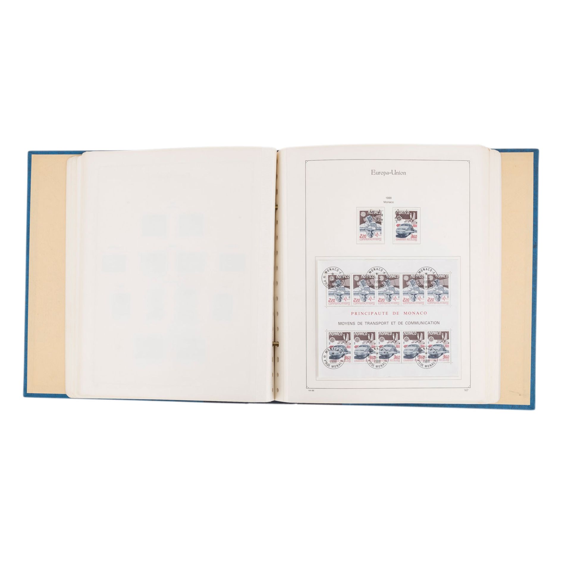 EU - 1986/89, Sammlung gestempelterMarken im Vordruckalbum.EU ex 1986/89, used stamp collection, pre