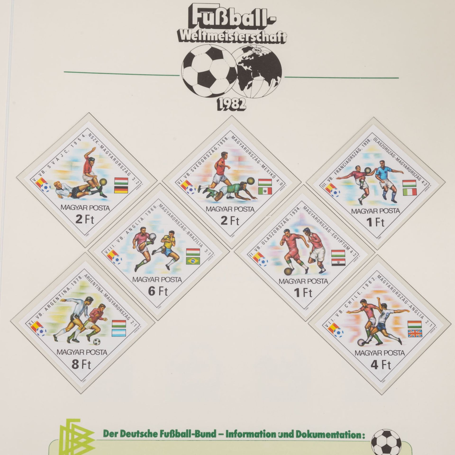Fussball WM 1982 - Thematische Sammlung in5 Bänden, auf Vordruckseiten, sehr ansprechend - Bild 4 aus 4