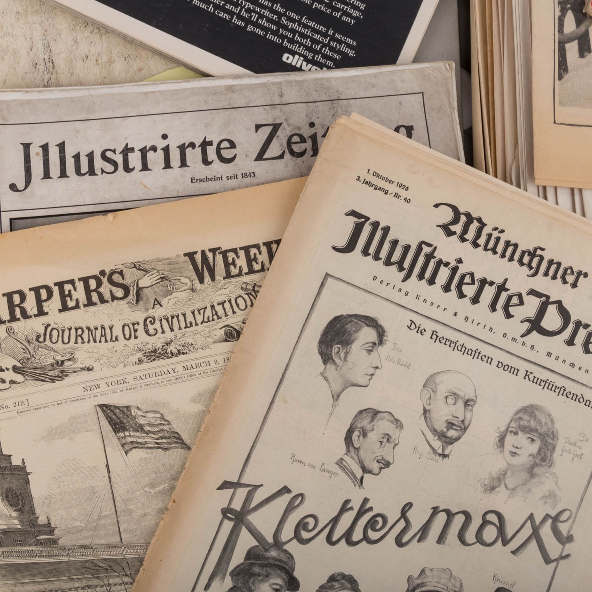 Einmaliges Lebenswerk! Sammlung historisch bedeutsamer Zeitungen und Magazine,alles Originale, - Bild 4 aus 8