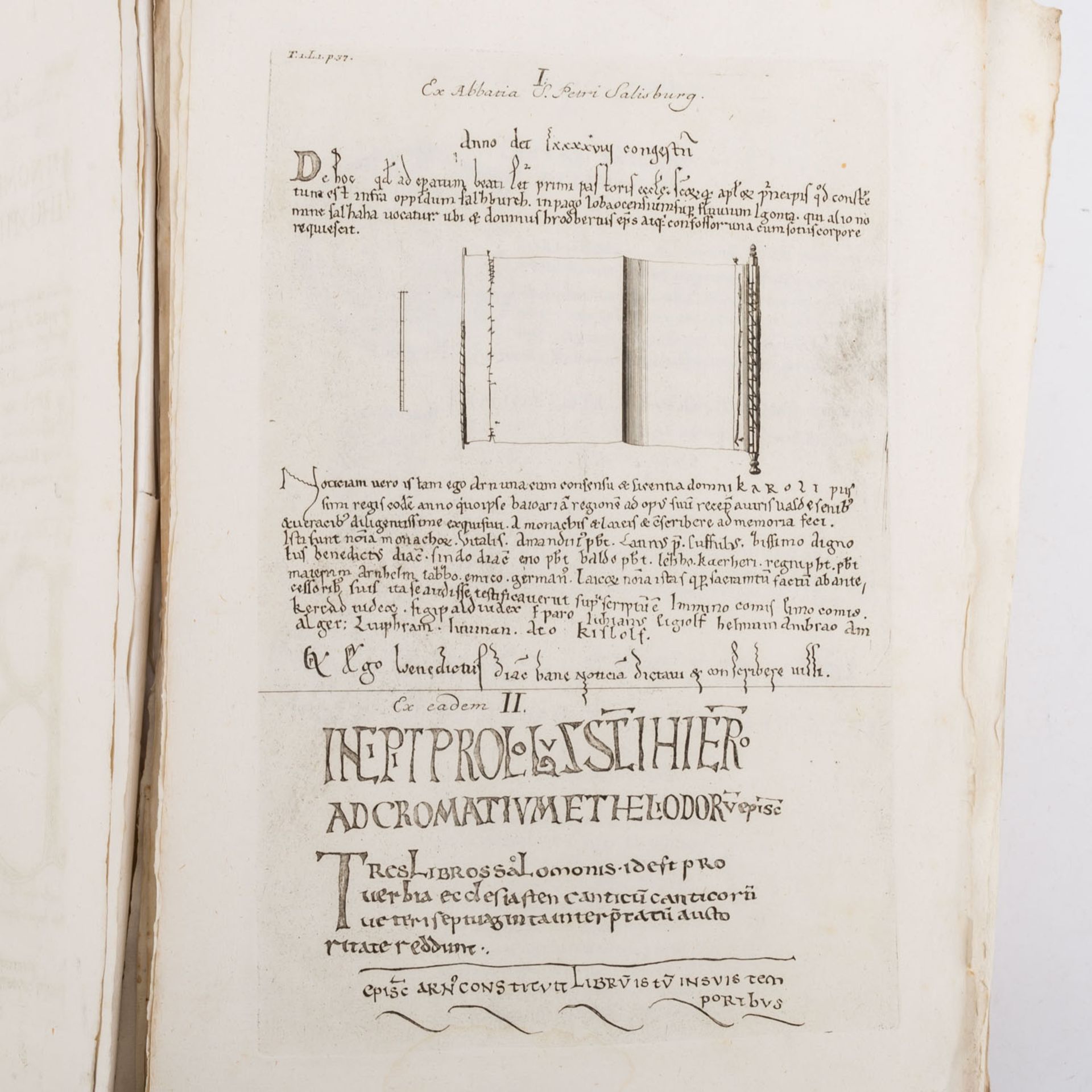 Ungebundenes Original der CHRONICON GOTWICENSE.In lateinischer Sprache, gedruckt 1732 am - Bild 6 aus 9