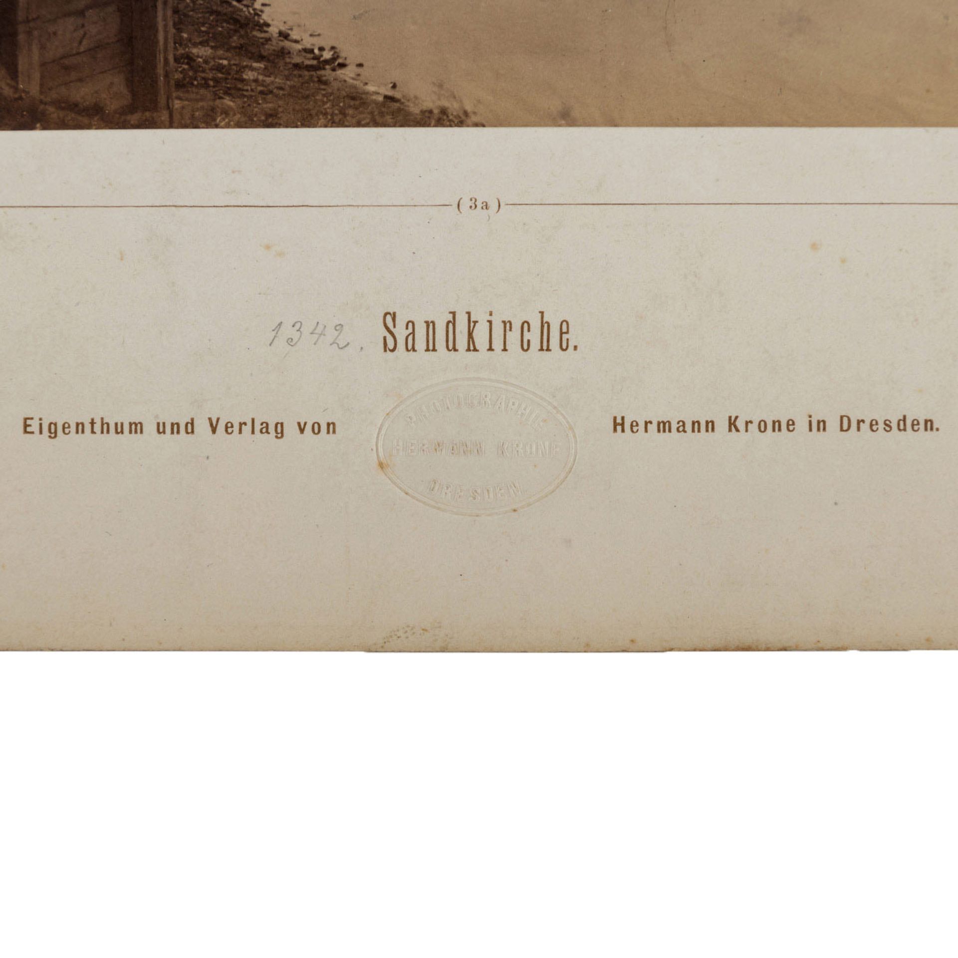 KRONE, HERMANN (Breslau 1827-1916 Laubegast), 2 Fotografien "Breslau","Sandkirche" und " - Bild 4 aus 7