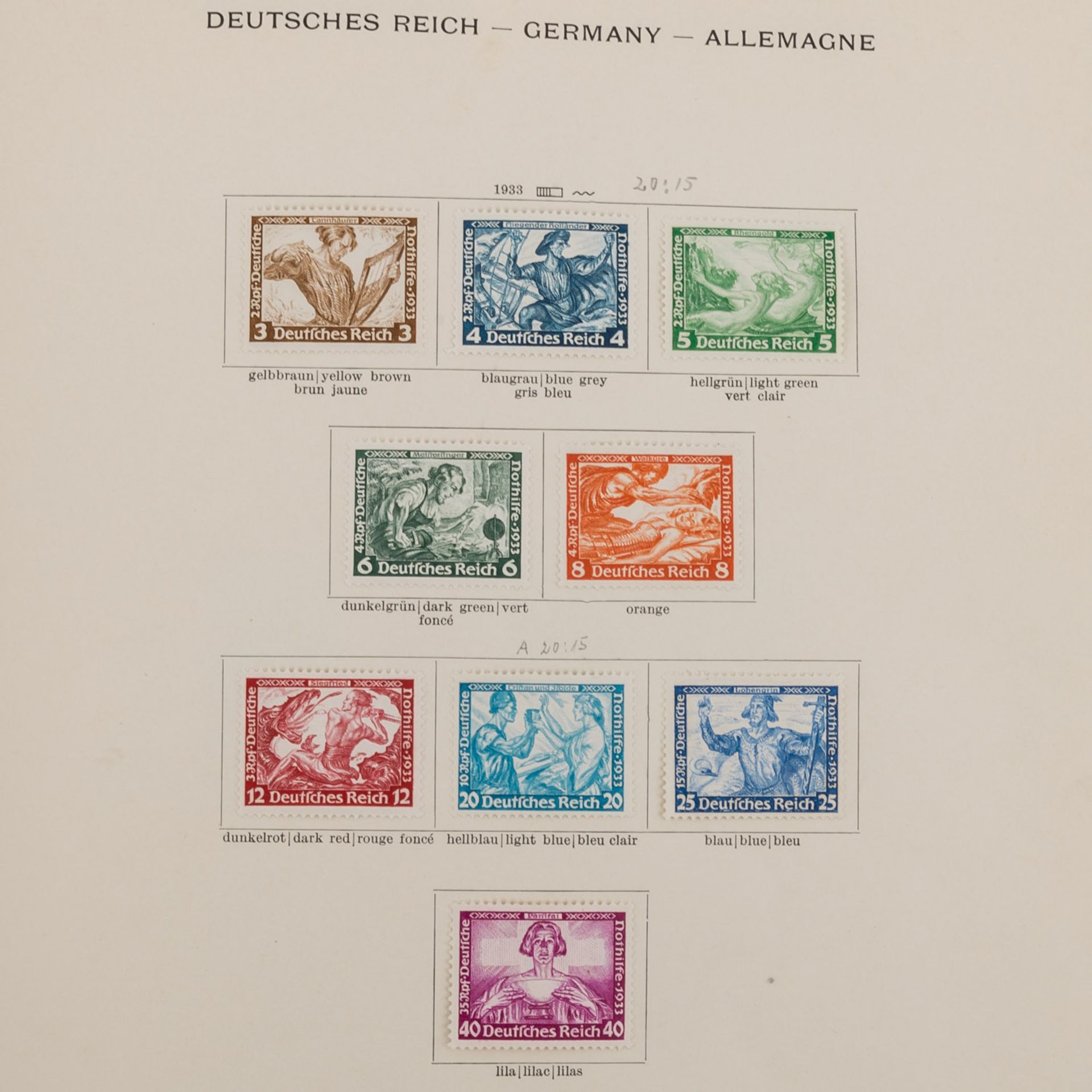Deutsches Reich / Dt. Gebiete - Altes Schaubek Album,meist gefalzt, oder gestempelt, dabei viele - Bild 9 aus 10