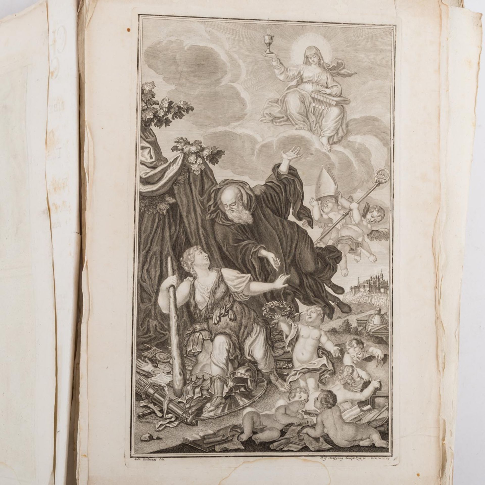 Ungebundenes Original der CHRONICON GOTWICENSE.In lateinischer Sprache, gedruckt 1732 am - Bild 3 aus 9