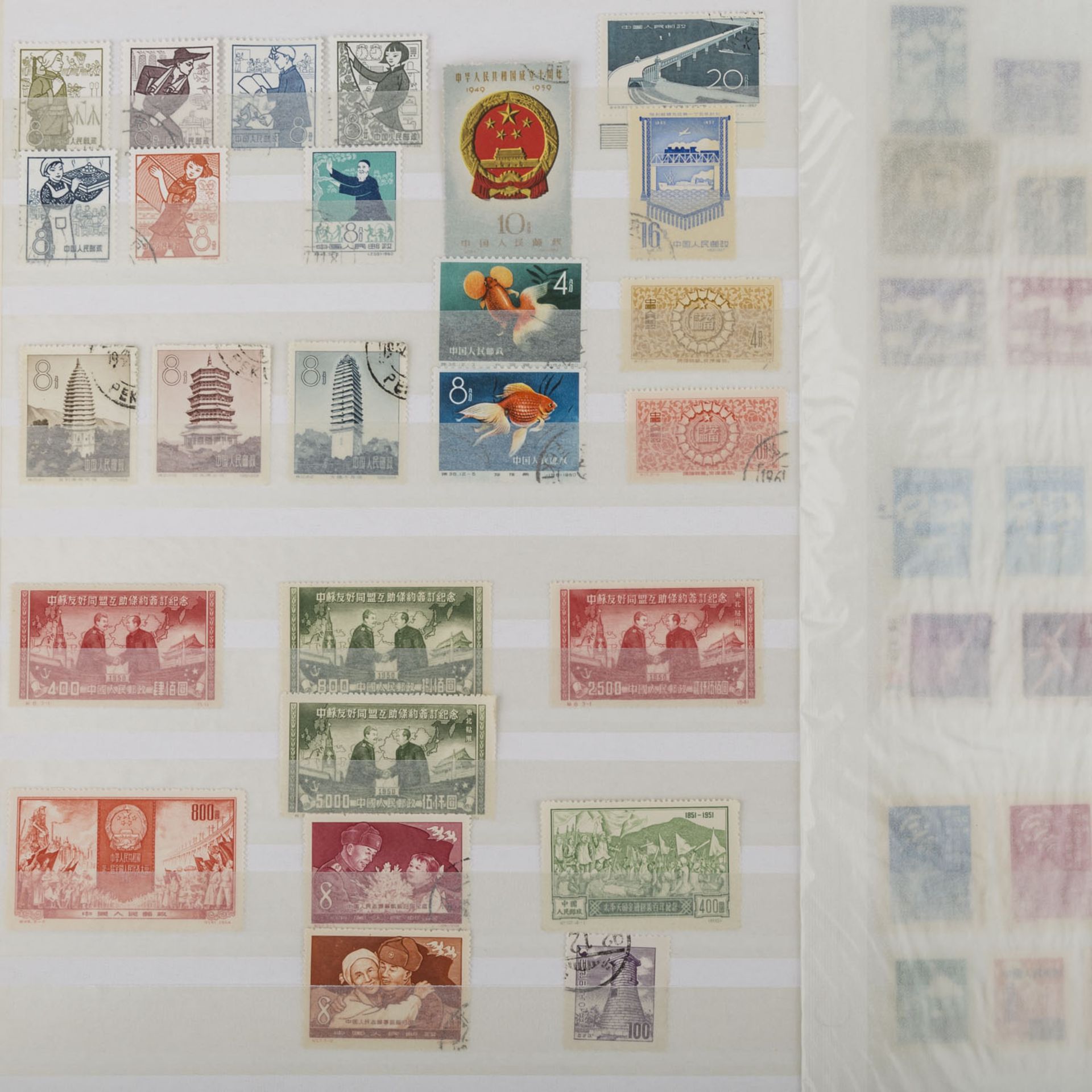 VR China - ex 1960/65, diverse Ausgaben,gestempelt.Peoples Rep. of China, ex 1960/65, various - Bild 9 aus 16