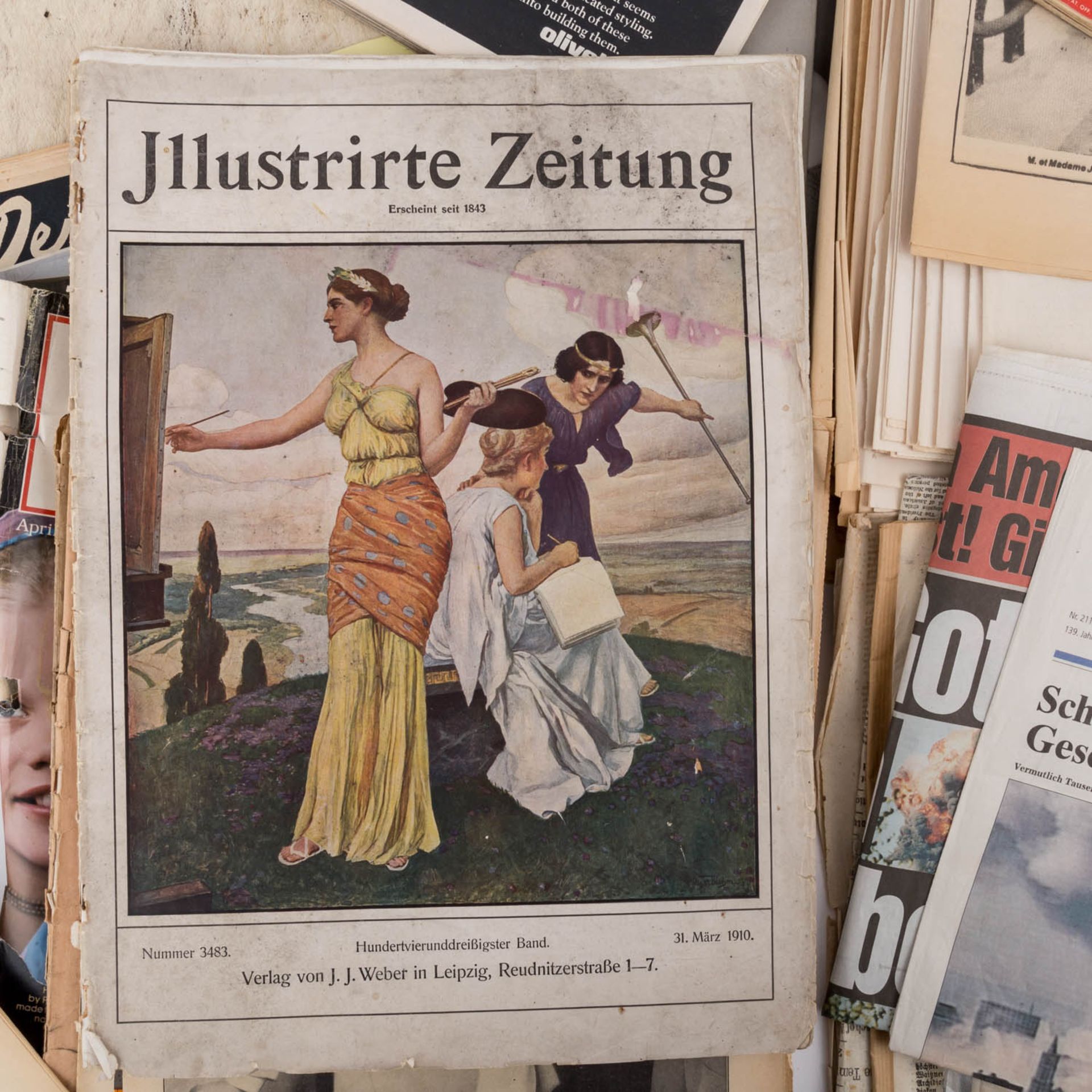 Einmaliges Lebenswerk! Sammlung historisch bedeutsamer Zeitungen und Magazine,alles Originale, - Bild 3 aus 8