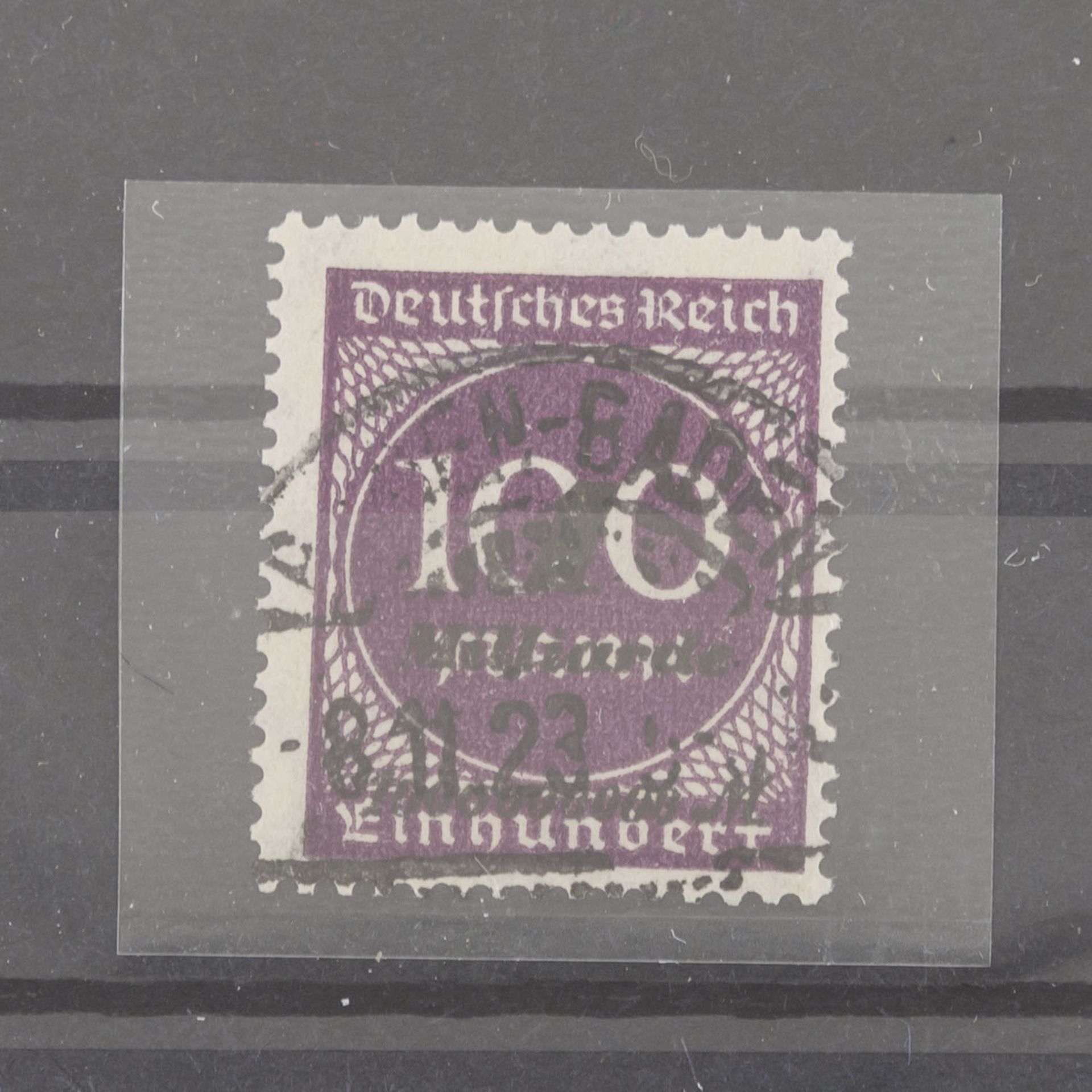 Deutsches Reich 1923 FreimarkeZiffern im Kreis (2. OPD Ausgabe). Michel Nr. 3319, 1 Mrd. auf 100