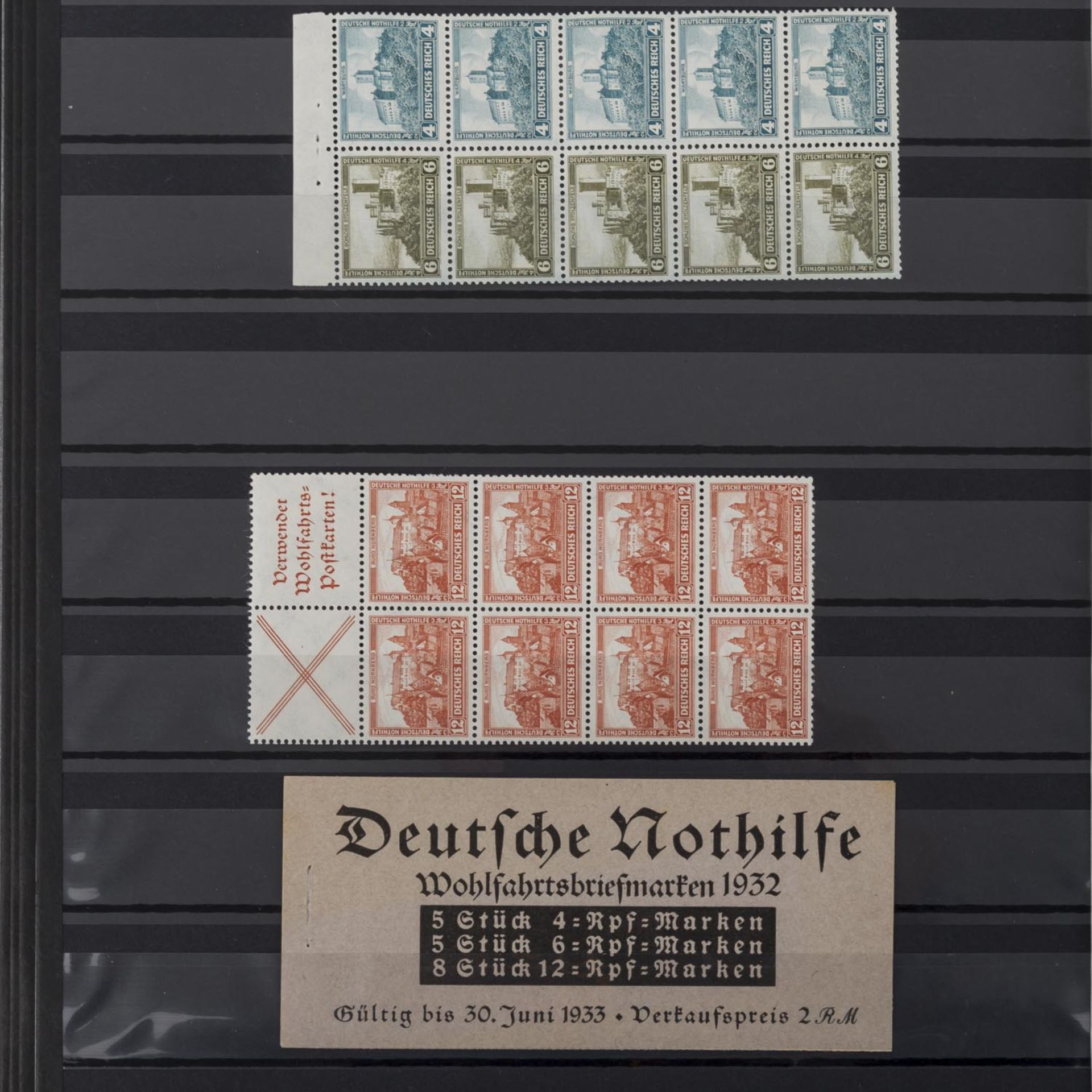 Deutsches Reich Markenheft und Heftchenblätter + Deckel.Umfangreiche Sammlung von Heftchenblättern - Bild 15 aus 16