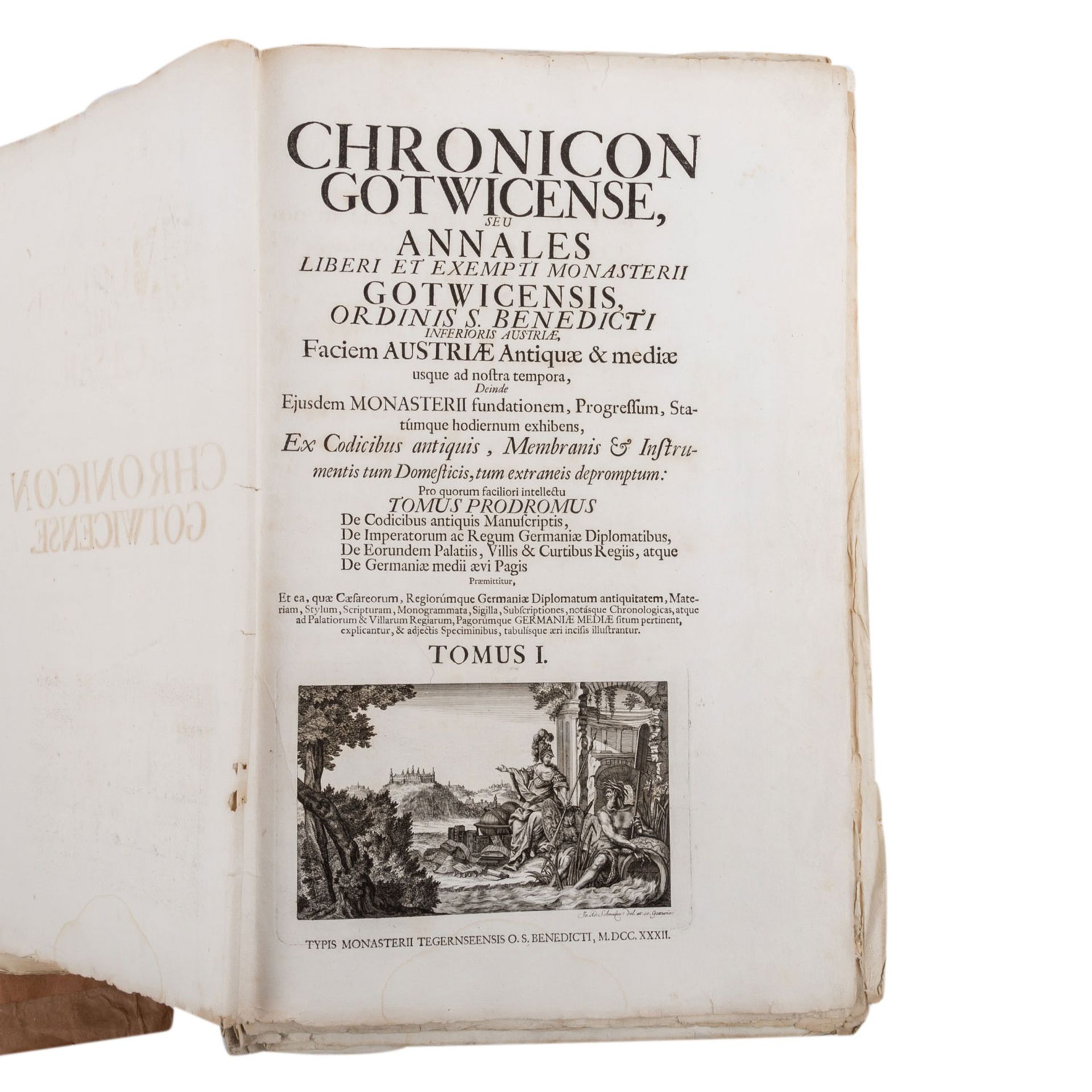 Ungebundenes Original der CHRONICON GOTWICENSE.In lateinischer Sprache, gedruckt 1732 am