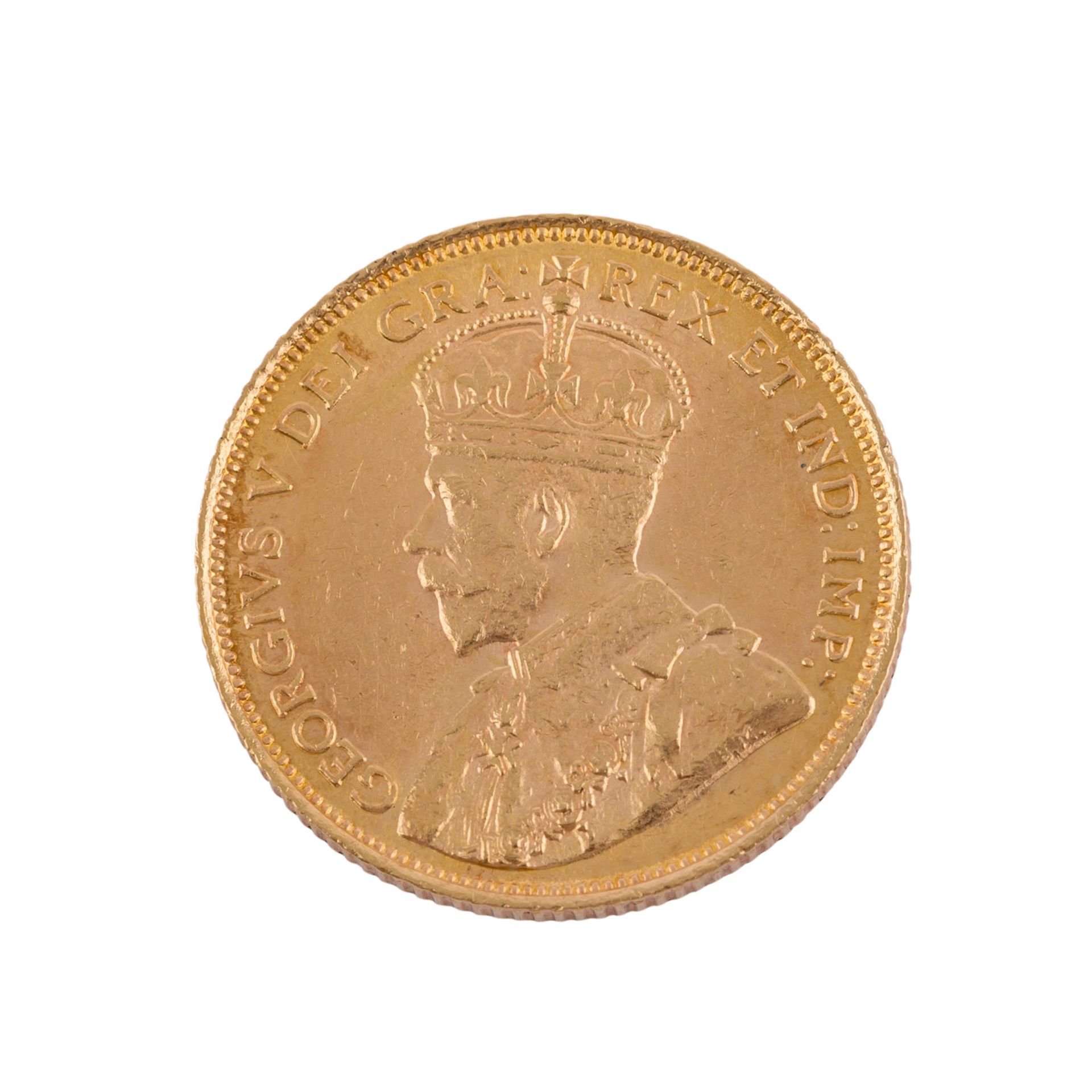 Kanada - 5 Dollars 1912, Georg V.,ca. 7,52 g fein, ssCanada - 5 Dollars 1912, George V., ca. 7.52