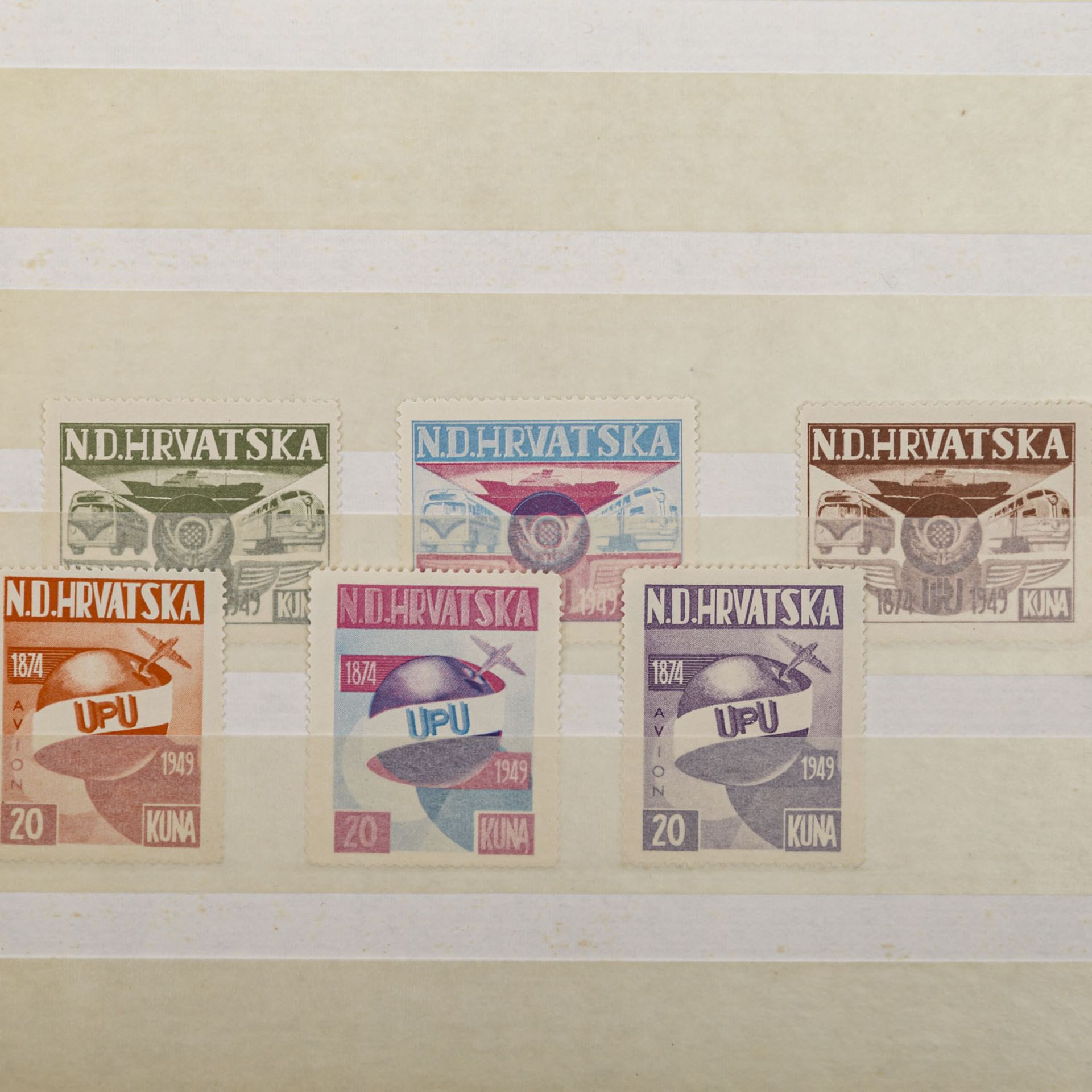 Kroatien, Hrvatska - 1941/51. Phantastische Sammlung mit den SpitzenausgabenMi. Nrn. 24/38 ( - Bild 12 aus 13