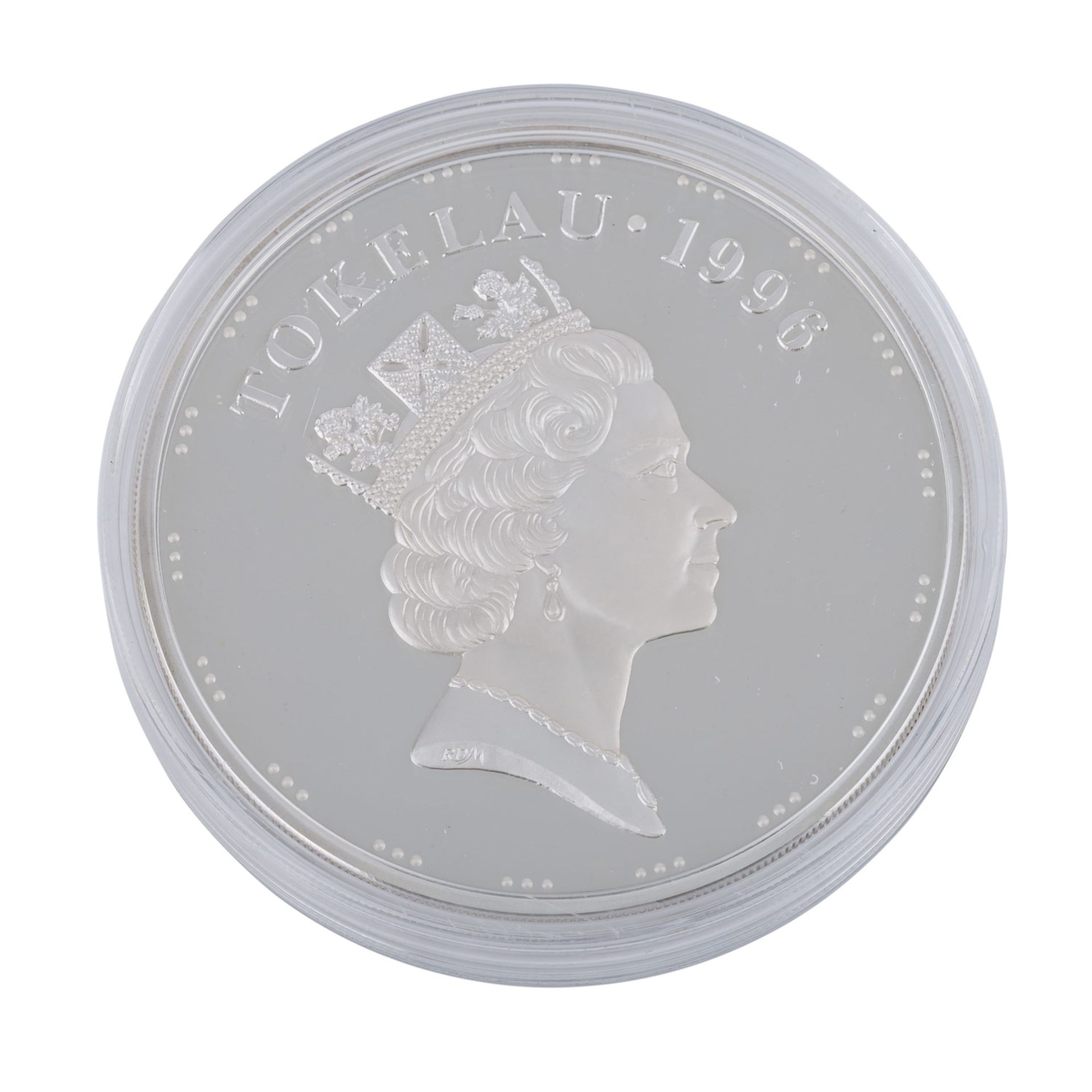 Tokelau unter neuseeländischer Verwaltung - 1 kg Silber zu 100 Tala 1996,Segelschiffe General - Bild 2 aus 3