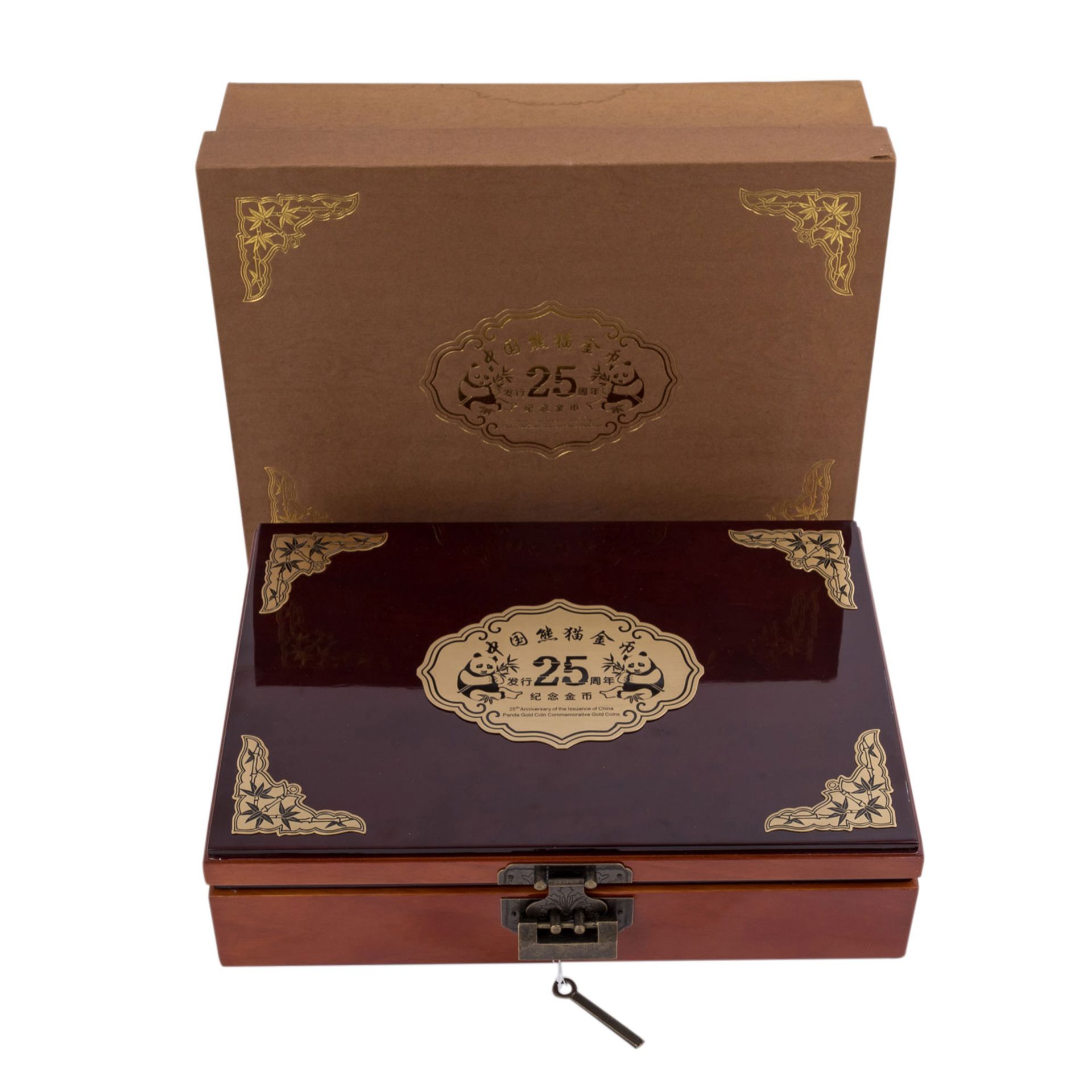 Prachtvolles Set China in GOLD -"The Commemorative Gold Coin Set of the 25th Anniversary of the - Bild 4 aus 5