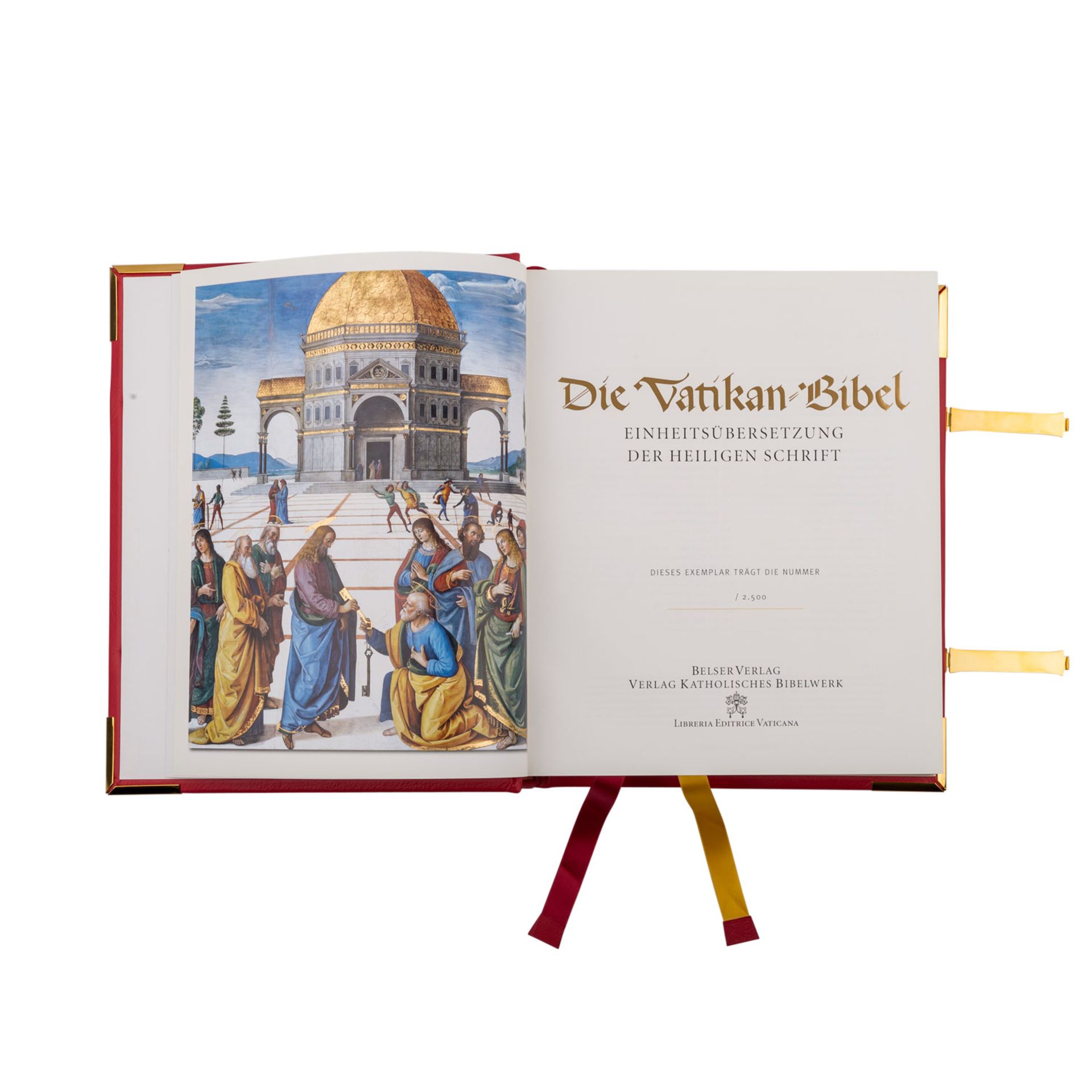 VATIKAN BIBEL - Limitiertes Faksimile Exemplareines wertvollen Bibel-Manuskripts. Roter