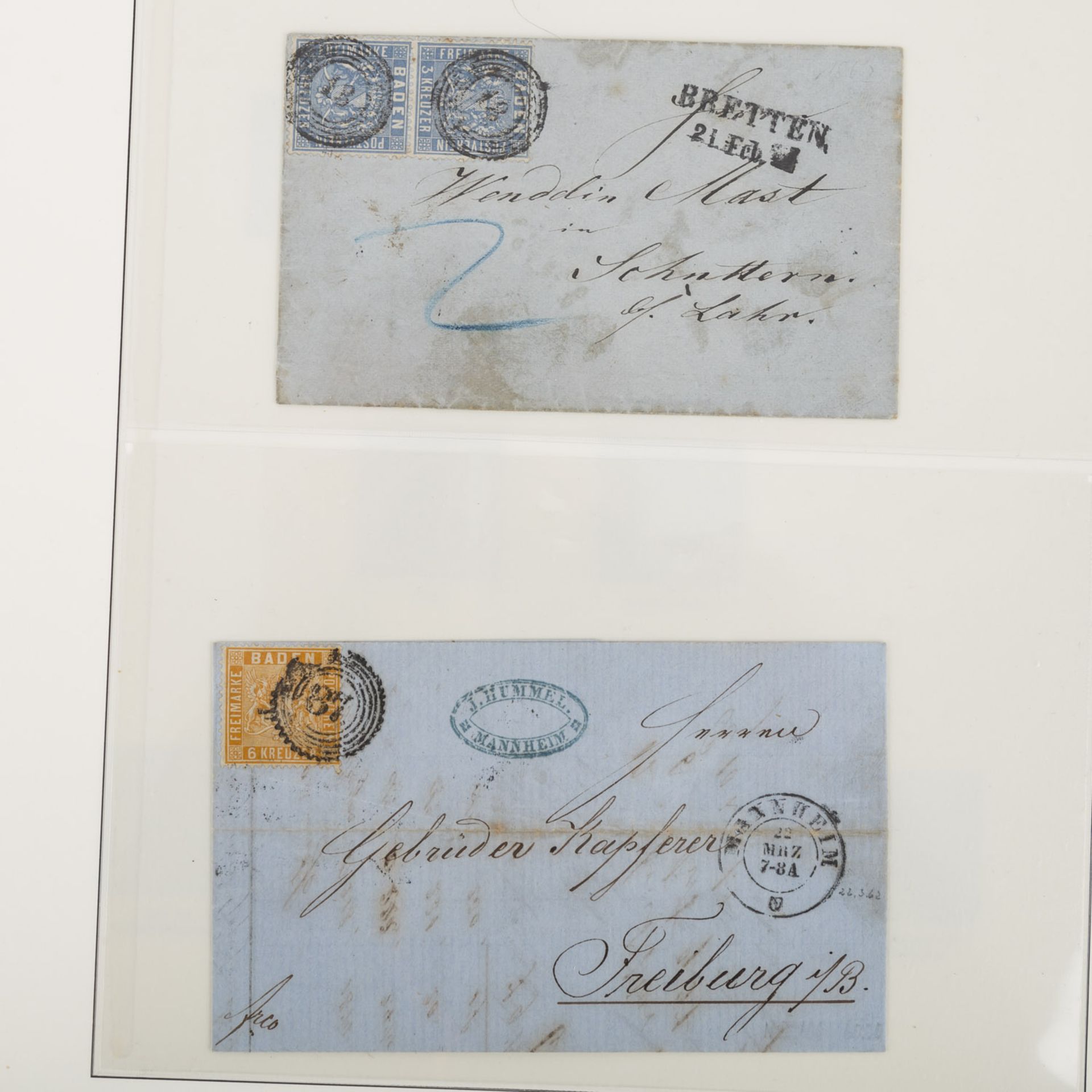 Großherzogtum Baden –1851/71, phänomenale Sammlung dieses klassischen Sammelgebietes, beginnend - Bild 8 aus 28