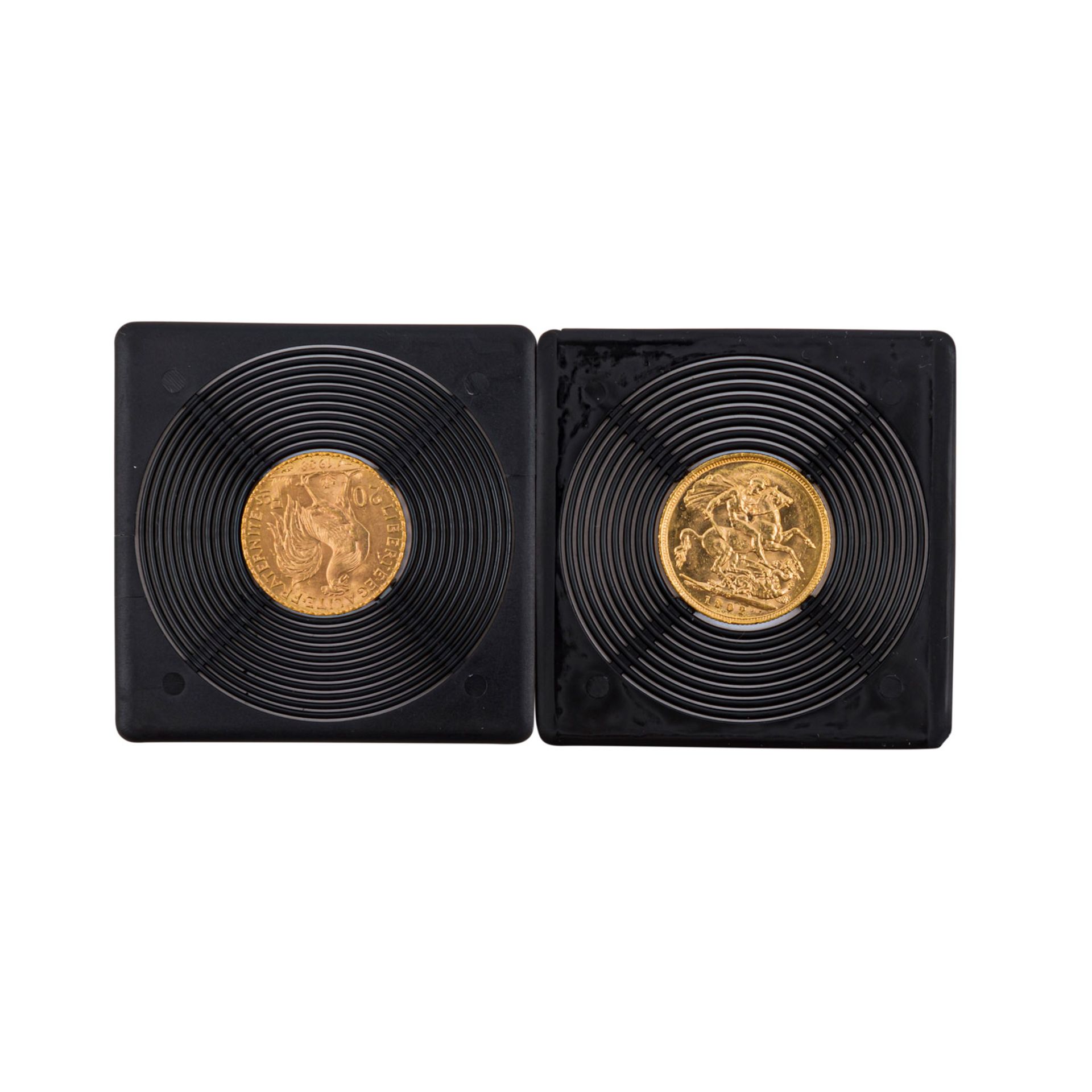 Goldenes Konvolut in 2 Teilen -1 x Australien - 1 Sovereign 1902/S Edward VII., ss., 7,32g GOLD - Bild 2 aus 2