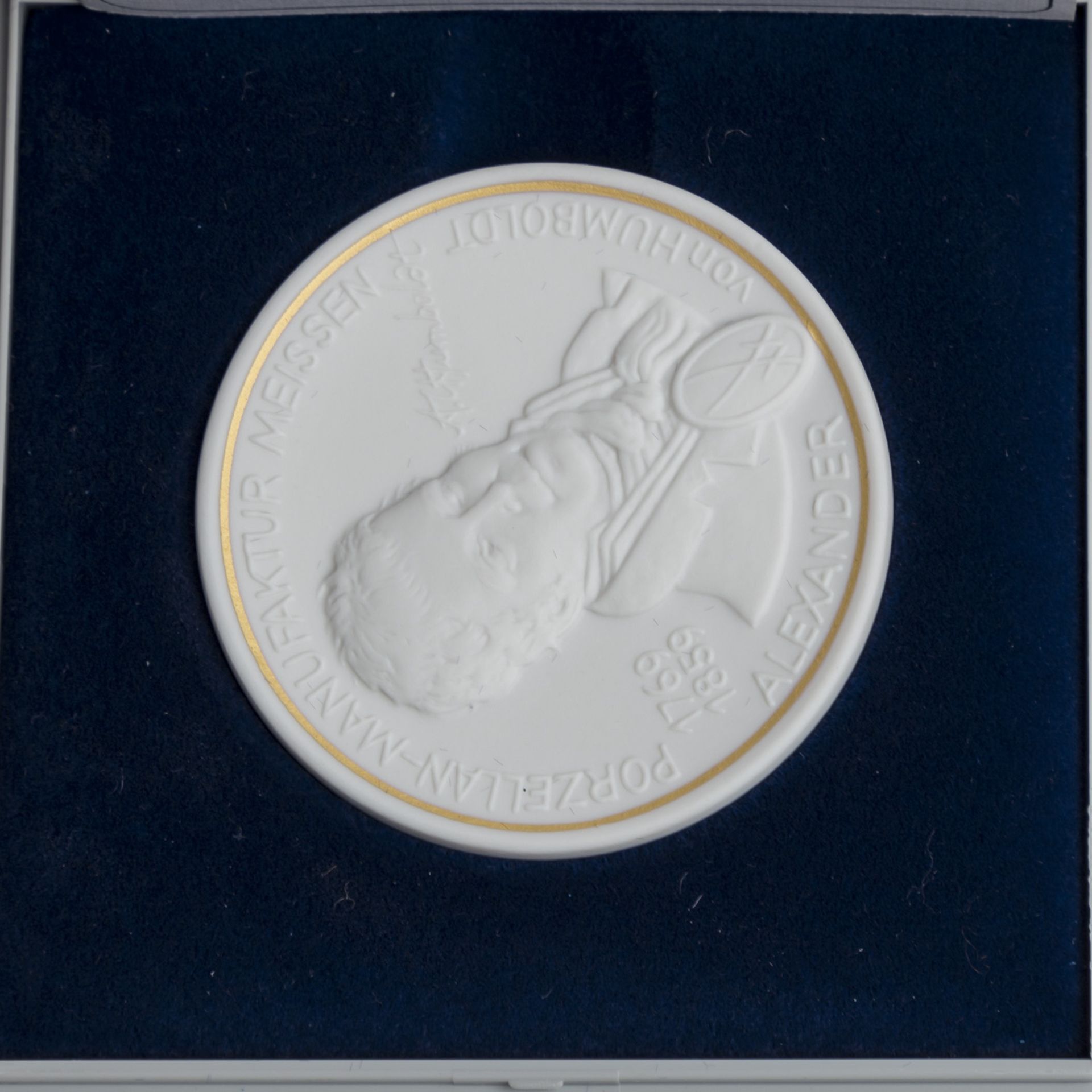 MEISSEN-THALER 15 Stück,Konvolut Bisquitporzellan-Medaillen mit u.a. Reichstagsgebäude, Kaiser - Bild 2 aus 10