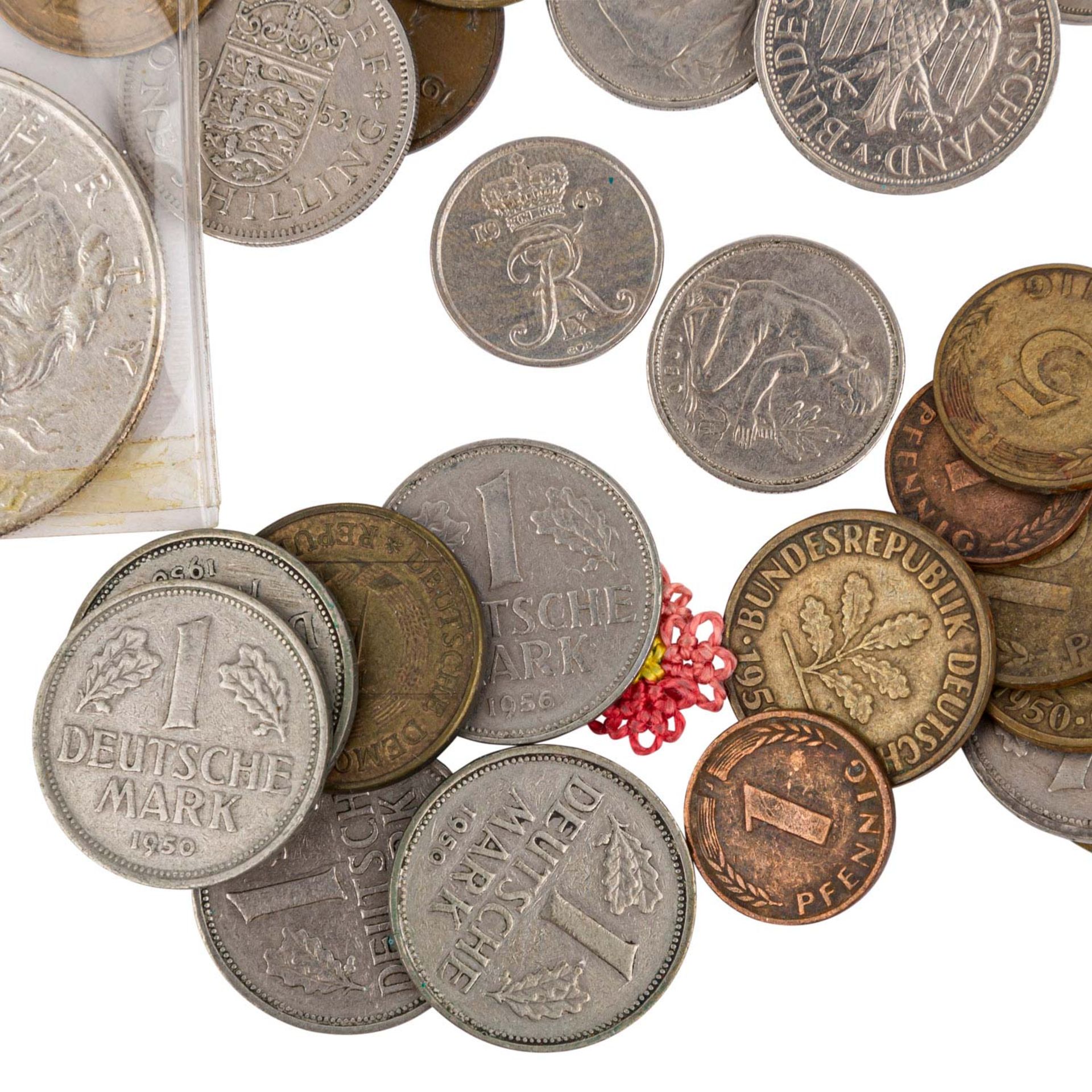 Konvolut aus unterschiedlichen Münzen,z. B. USA/1 Dollar, Deutschland/10 Deutsche Mark und Belgien/5 - Bild 3 aus 9