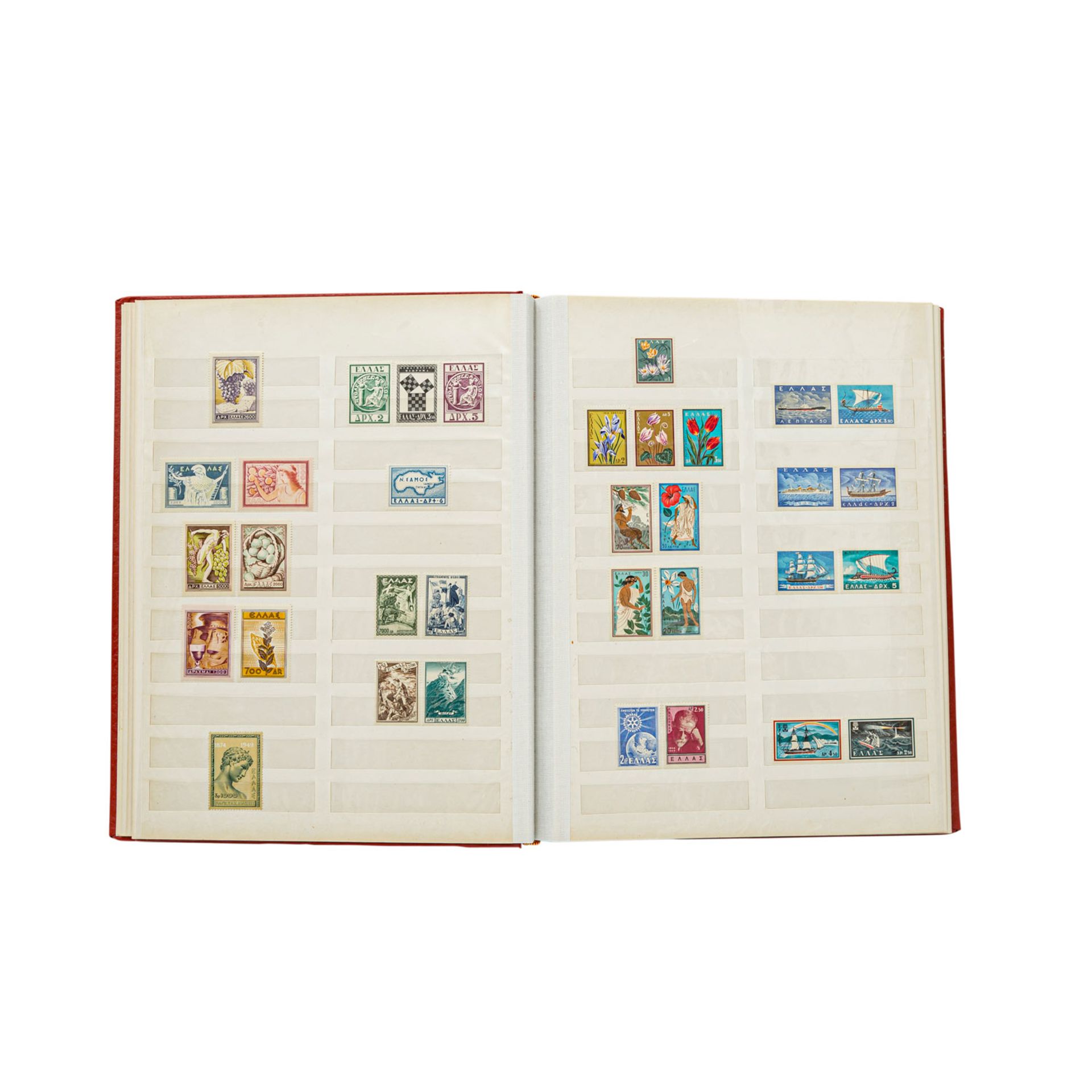 Griechenland - Postfrische Sammlung,ex 1940/1976.Greek, mnh collection ex.1940/76.- - -27.00 %