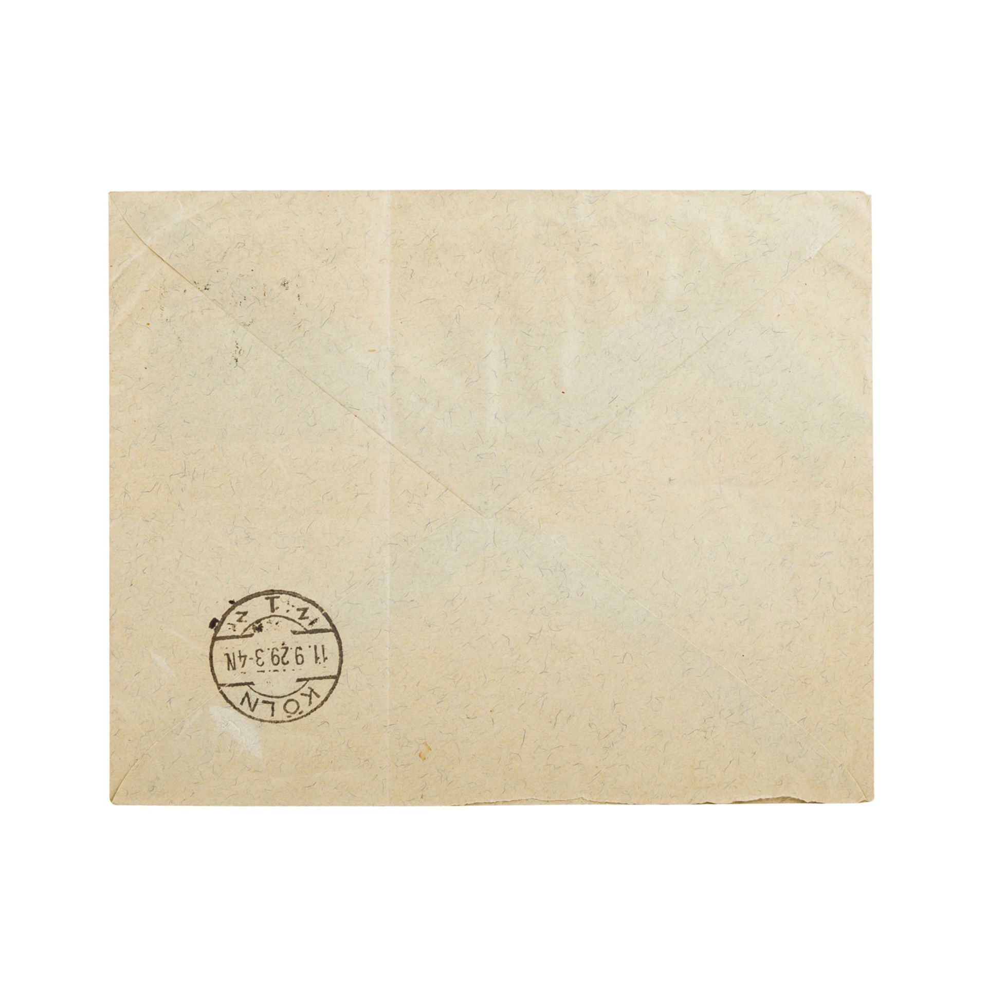Schweiz - 1929, Lupo Brief nach Deutschland,frankiert mit Michel Nummern 233/34, Brief mit - Bild 2 aus 2