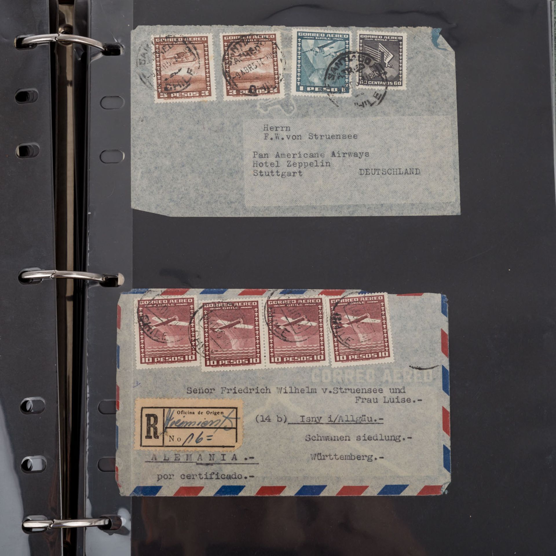 Über 100 Karten und Briefe, Schwerpunkt vor 1945,interessant, mit Zeppelin, Flugpost,Württemberg - Bild 10 aus 11