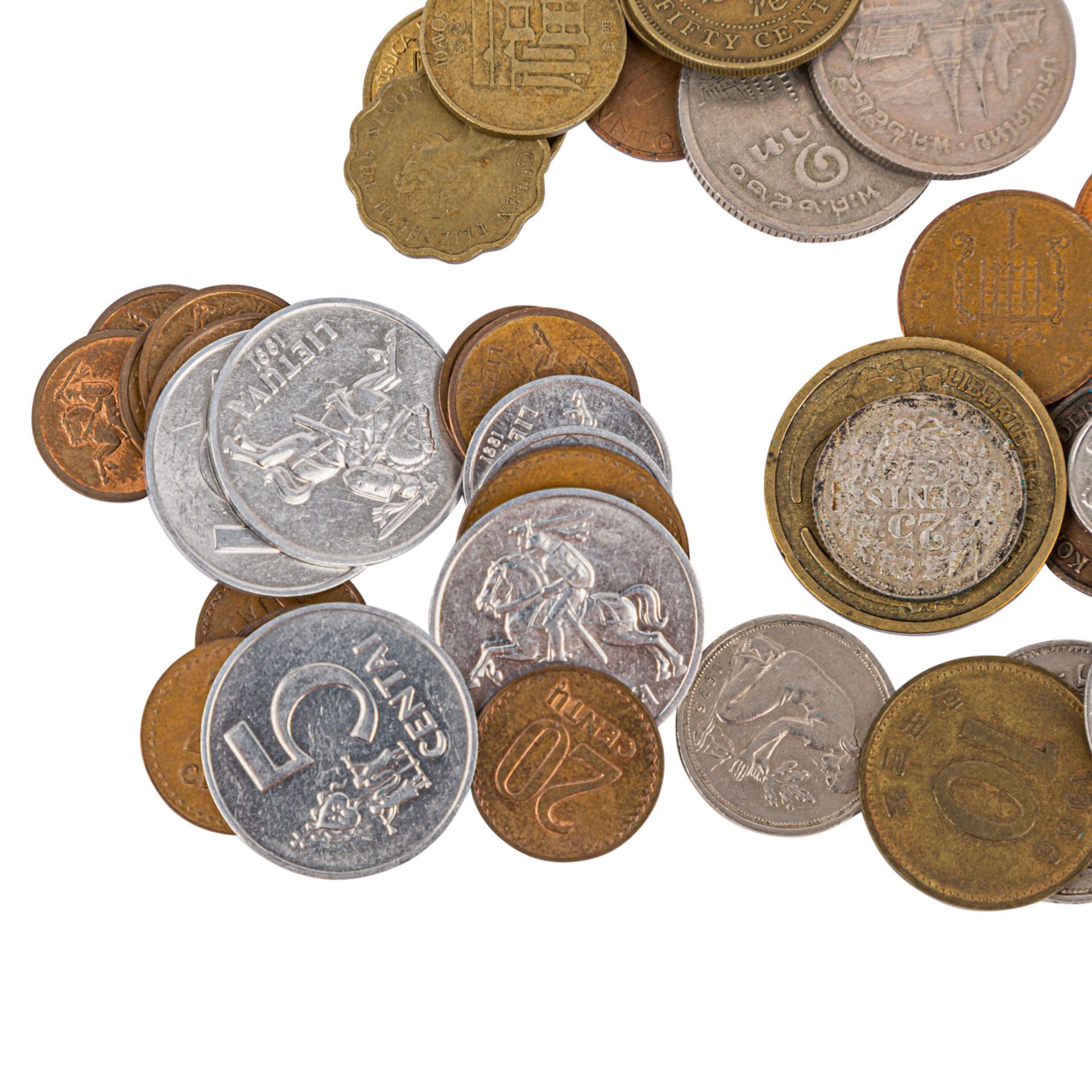 Konvolut aus unterschiedlichen Münzen,z. B. USA/1 Dollar, Deutschland/10 Deutsche Mark und Belgien/5 - Bild 5 aus 9