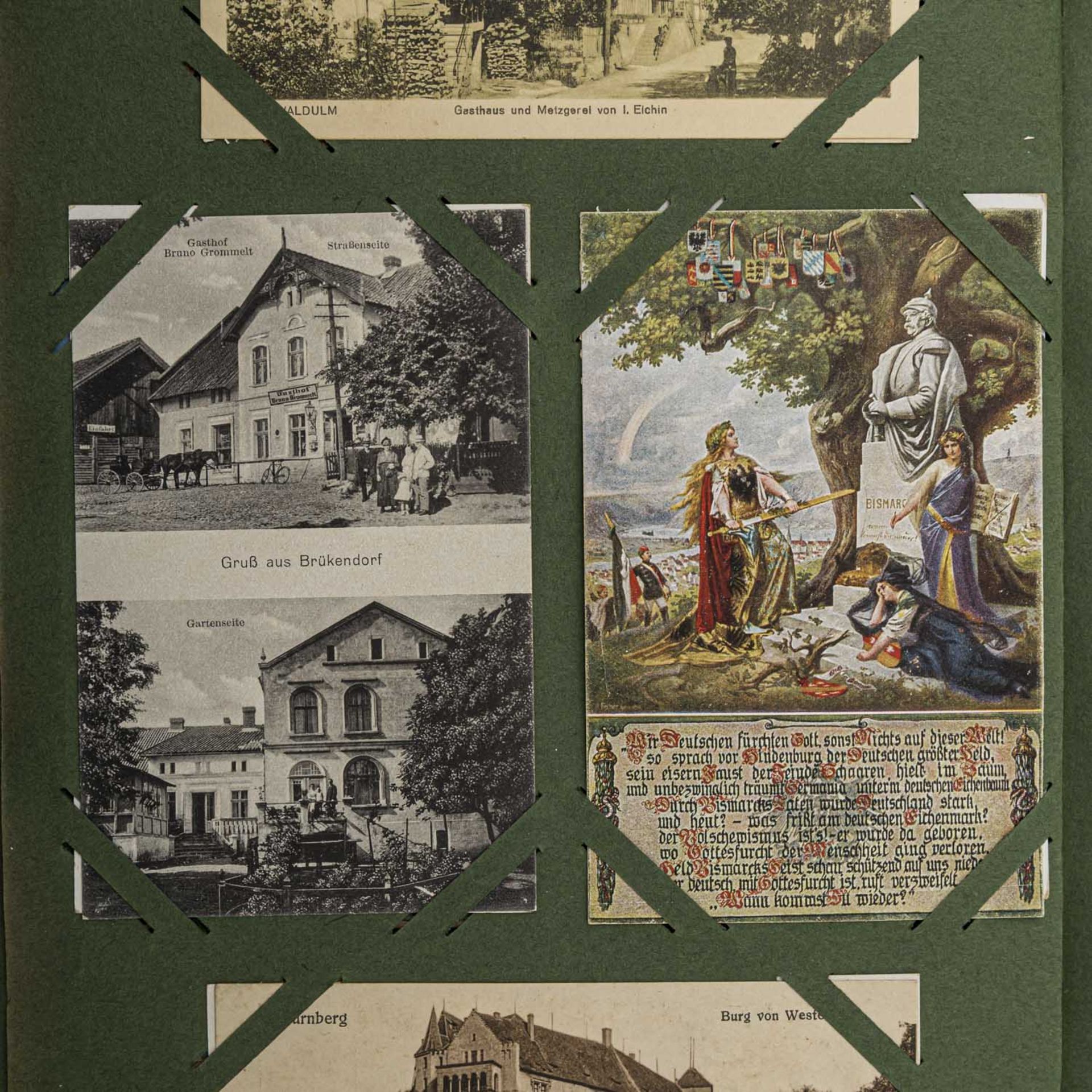 Postkartenalbum, Süddeutschland 1.H. 20.Jh. -Großformatiges Album mit zahlreichen Postkarten und - Bild 5 aus 6