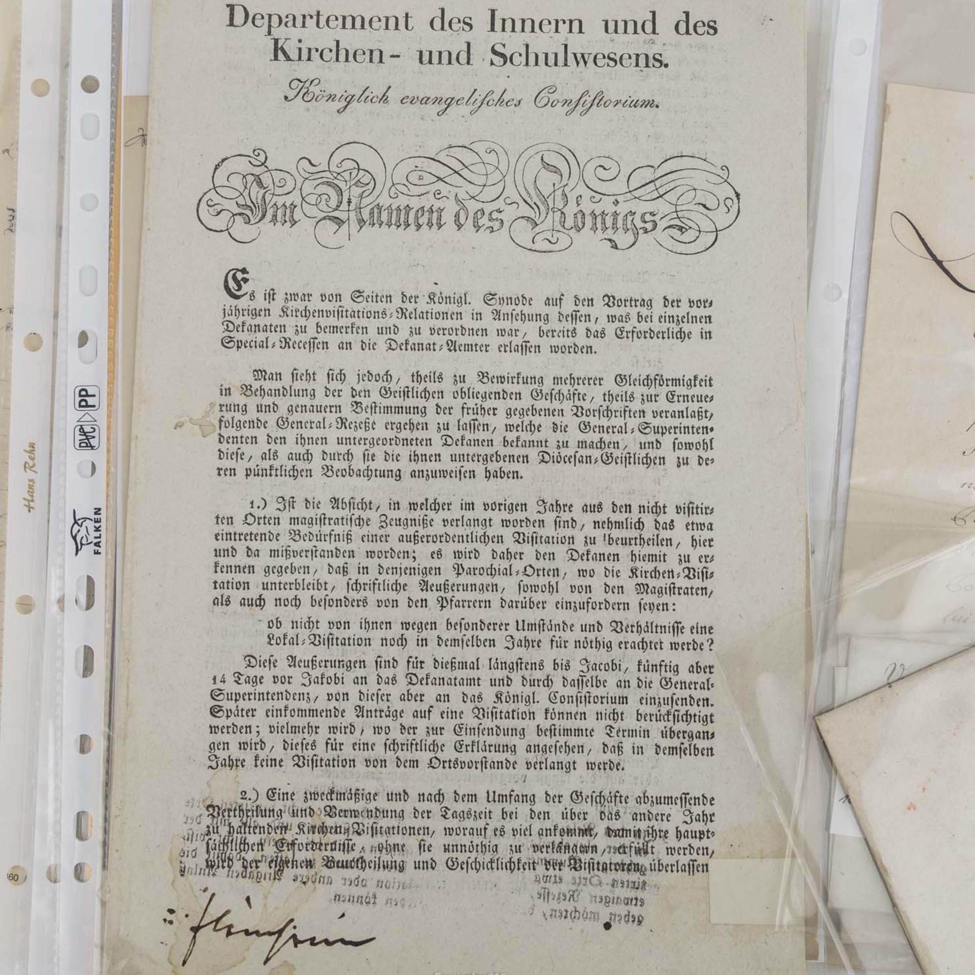 Württembergica - Mappe mit diversen Dokumenten,etwas Vorphila, Faltbrief von 1793 etc. Ca. 28 Stück. - Bild 2 aus 4