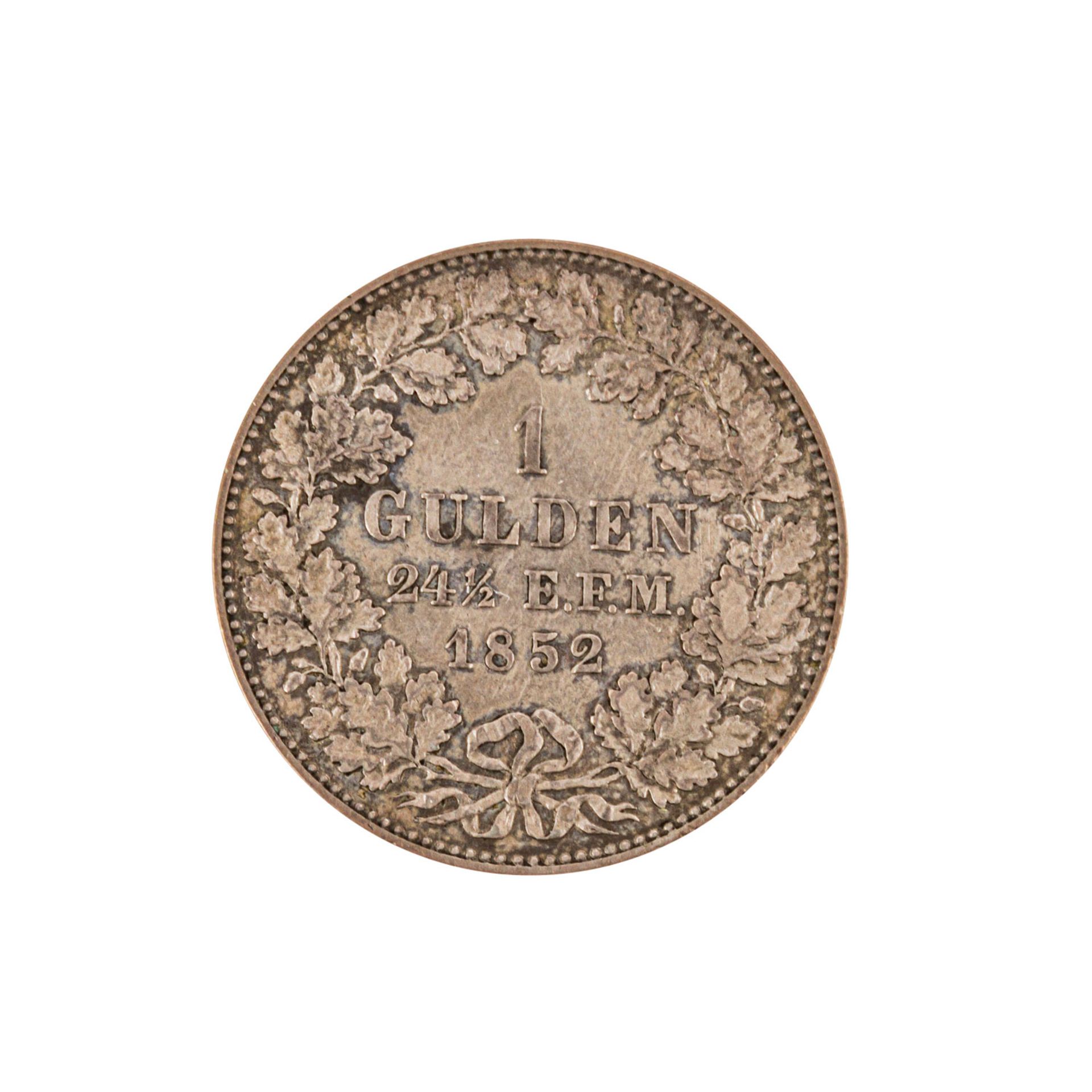 Preussen - 1 Gulden 1852, Friedr. Wilhelm IV. ,gutes ss, TönungPrussia, 1 Gulden 1852, Friedr.