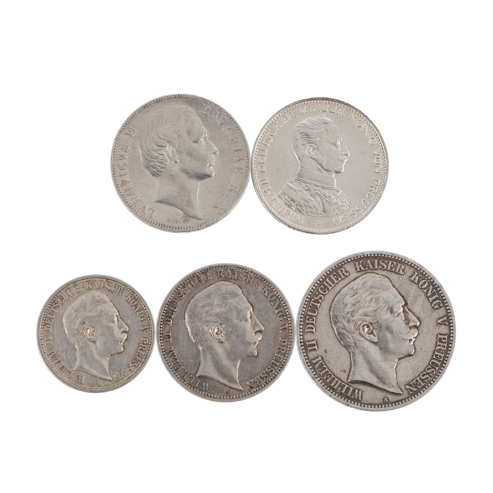 Altdeutsche Staaten und Dt. Kaiserreich - Konvolut von ca.21 Münzen und Medaillen in üblicher - Bild 2 aus 5