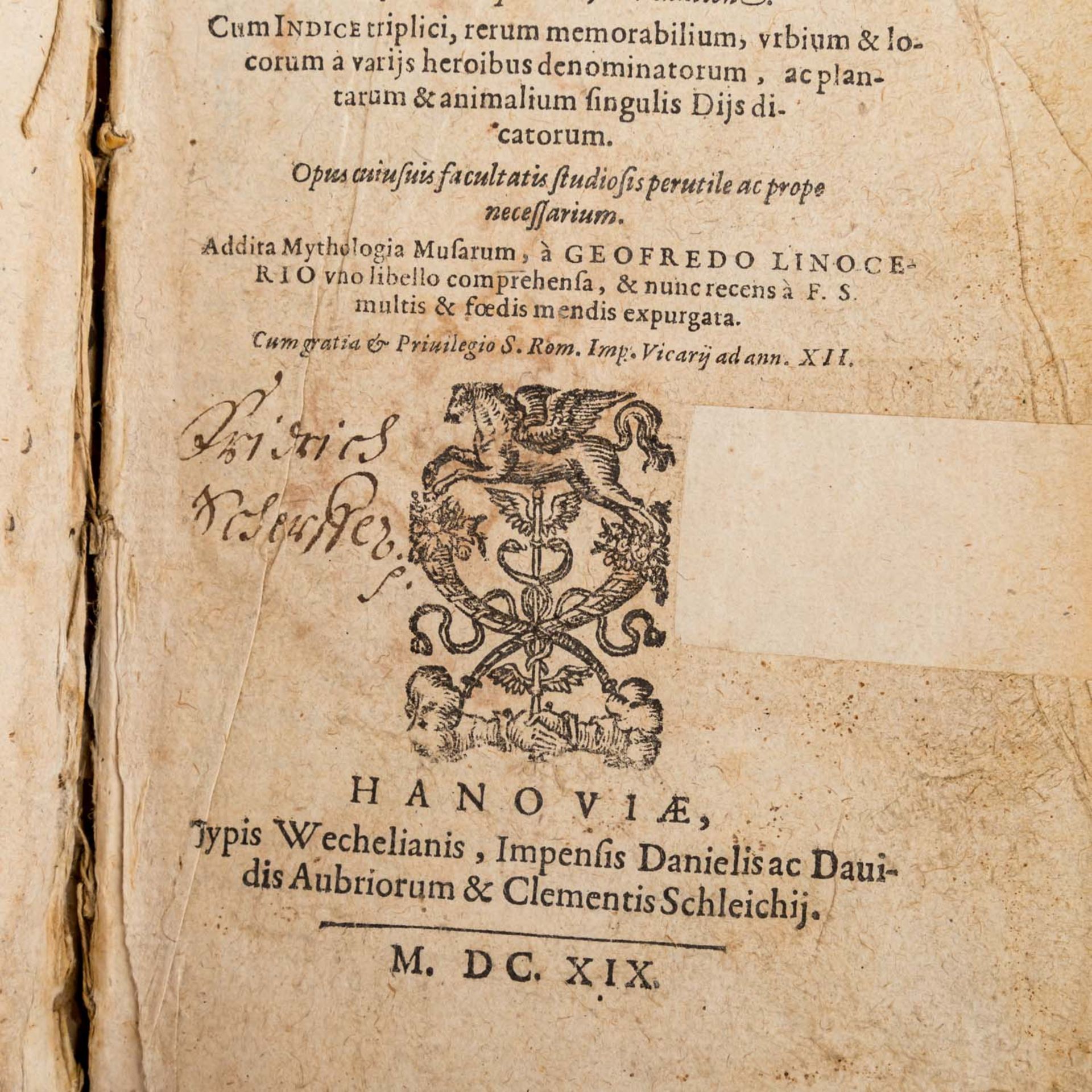 Literatur zu antiker Mythologie, 17.Jh. -Natale Conti, Mythologiae, 1619. Abgefasst in Latein und - Bild 2 aus 4