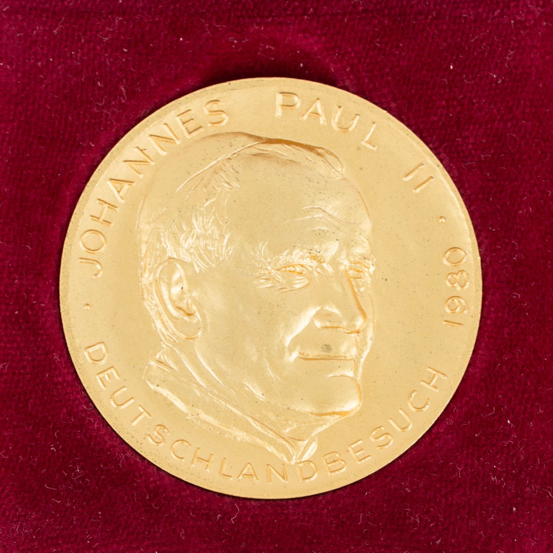 Gedenkmedaille Papst Johannes Paul II.aus Anlass des Deutschlandbesuchs 1980. Revers St. Albertus - Bild 3 aus 3