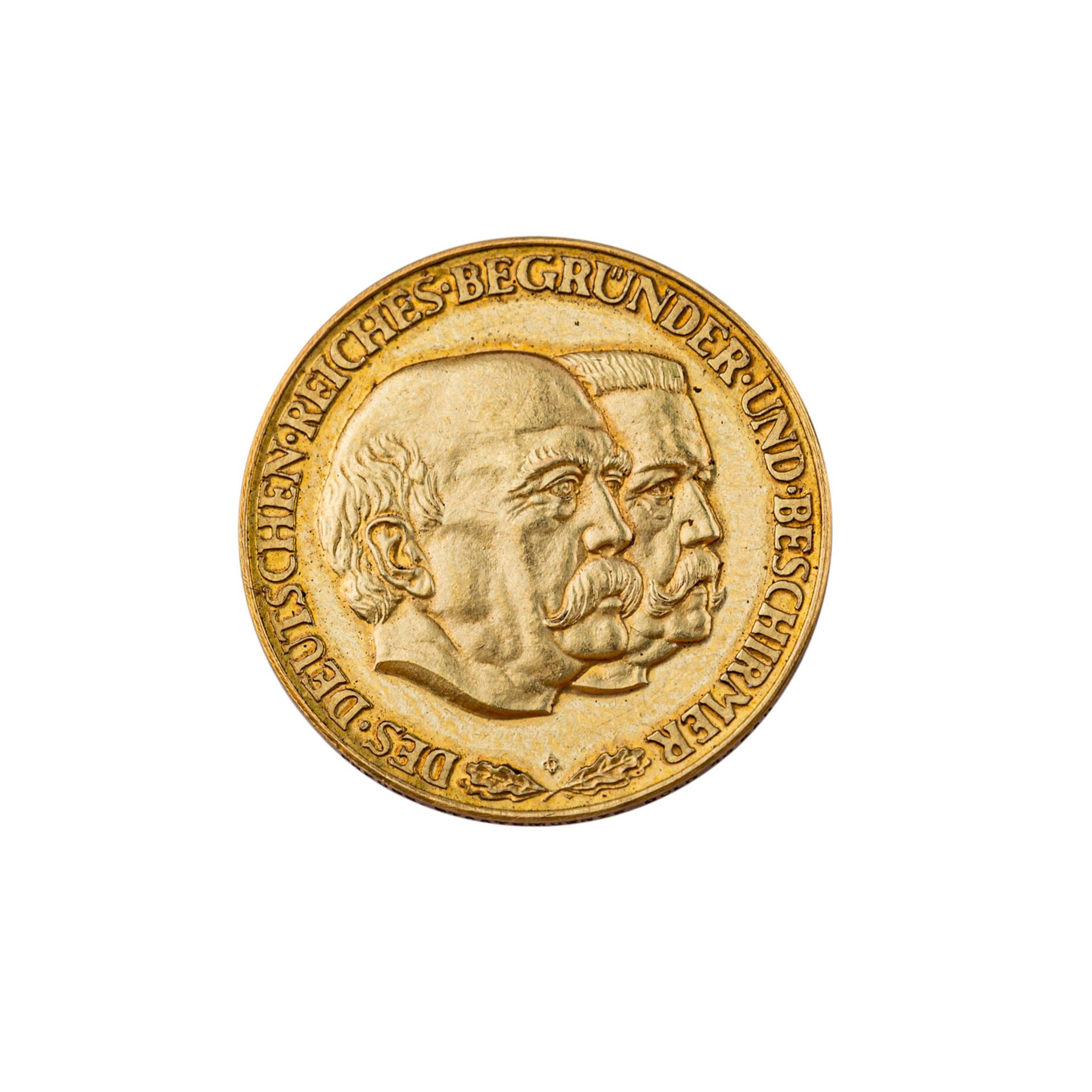 Preussen - Glöckler Goldmedaille, Bismarck und Hindenburg,o.J. (1931), 60. Jahrestag der
