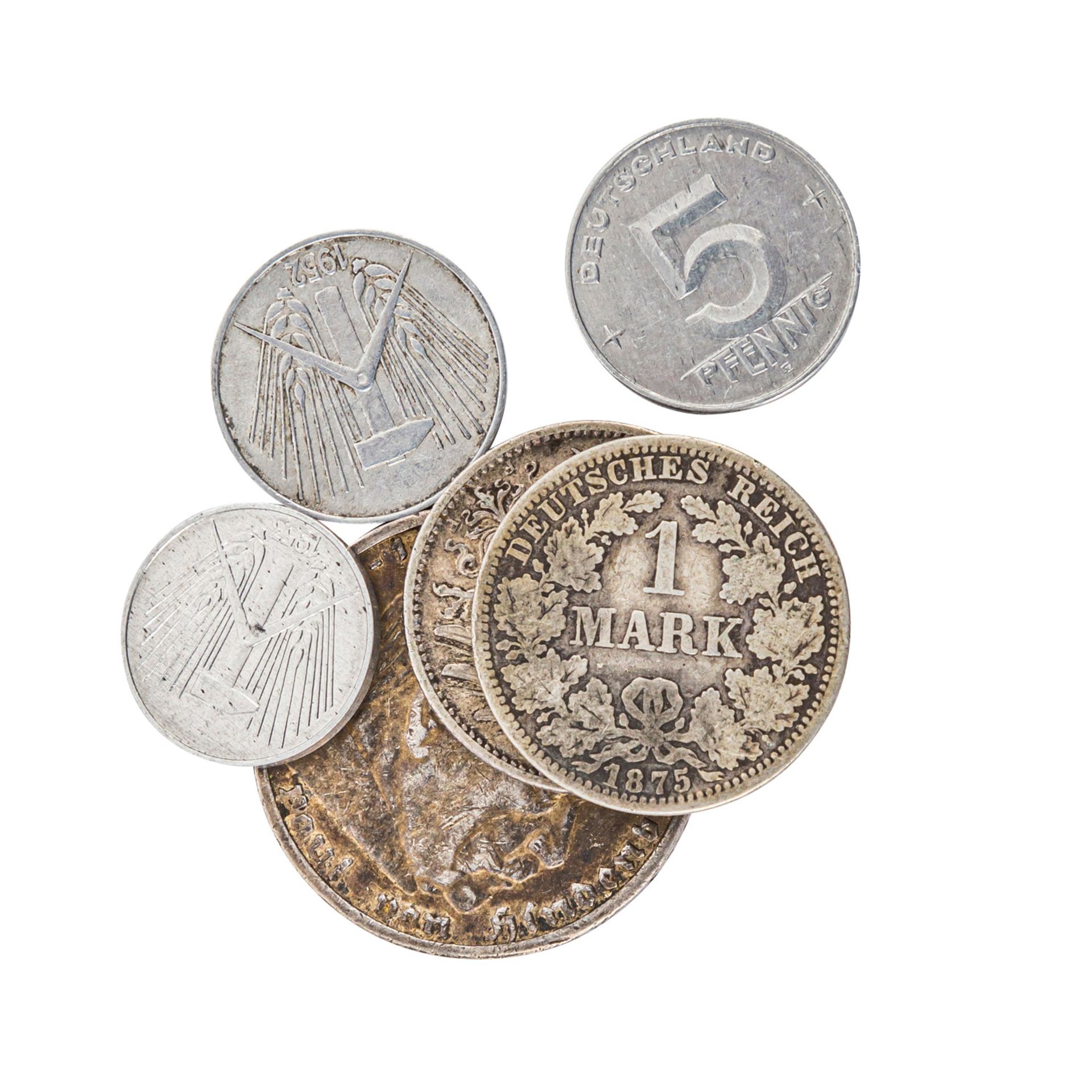 Fundgrube, u. a. mit Silber,ca. 3 kg, und anderen Münzen.Rich source, among others with ca. 3 kg - Bild 5 aus 8