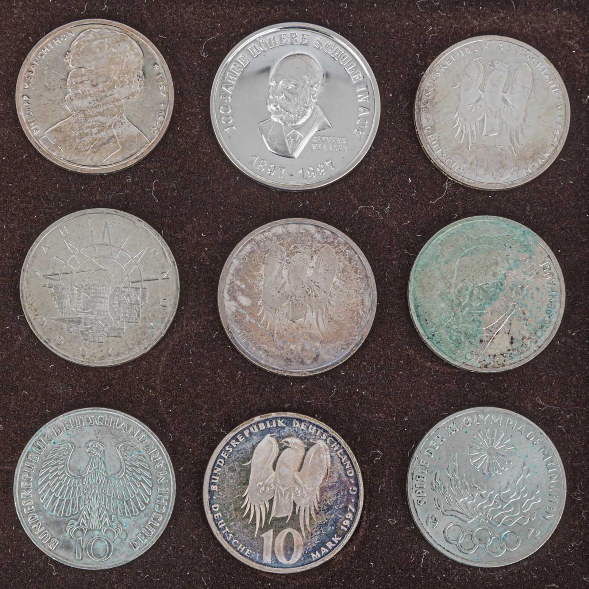 Konvolut mit 18 Silberunzen USA/Mexiko,Münzen Dt. Kaiserreich/III. Reich, USA, 54 x 10 DM, 2 x 10 - Bild 8 aus 9