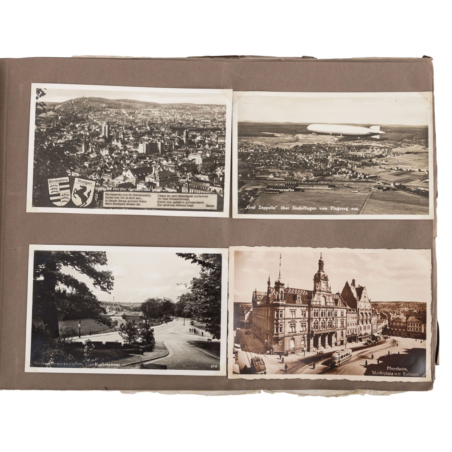 Historisches Postkartenalbum, Deutschland 1.H. 20.Jh. -zahlreiche Postkarten aus der 1. Hälfte des - Bild 4 aus 6