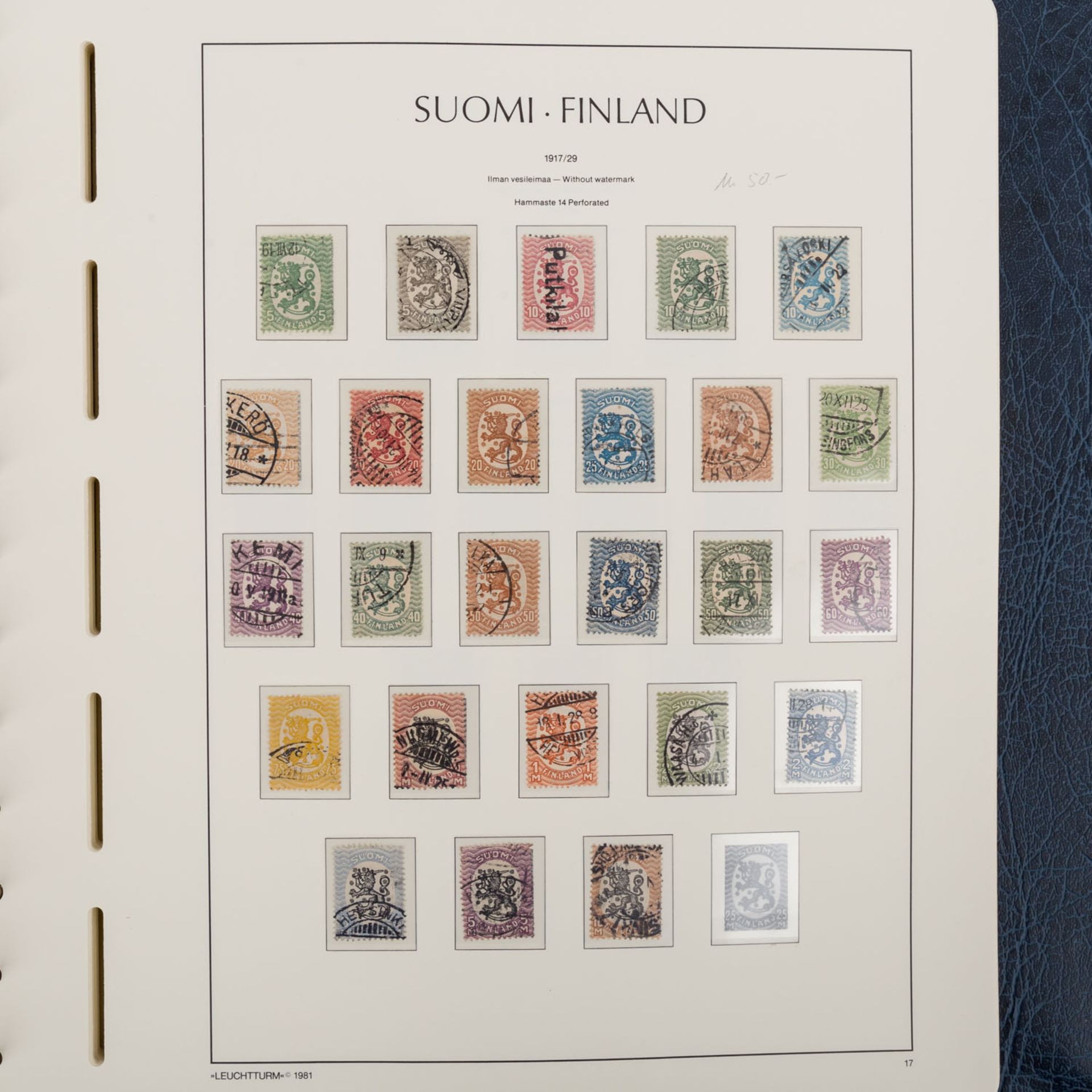 Finnland 1866 bis ca. 1971,gestempelte Sammlung im Leuchtturm-Vordruckalbum. In vielen Teilen - Bild 2 aus 5