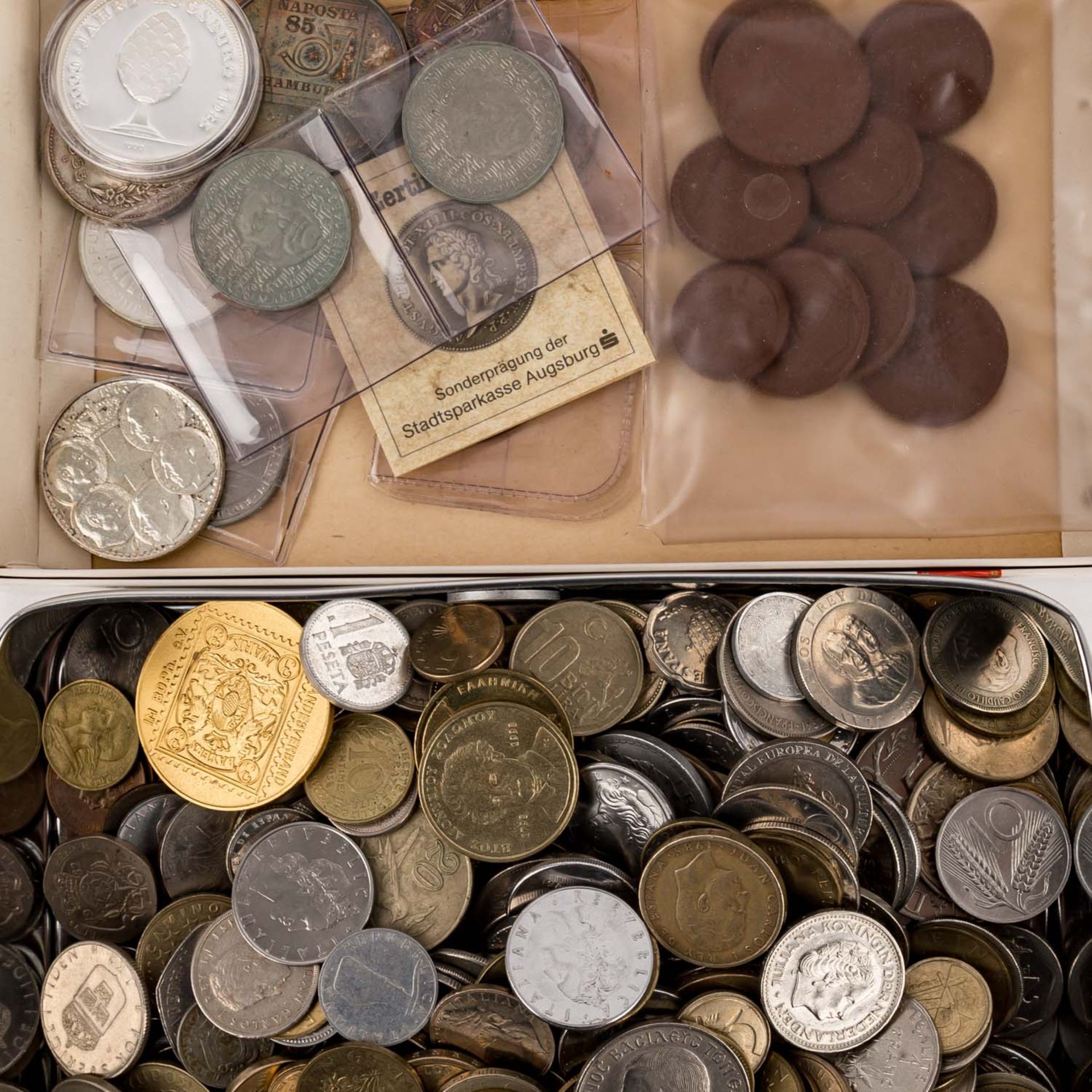 Massiges Lot mit viel Volumen,Weltmünzen, etwas Silber mit u.a. Kaiserreich, Österreich und BRD. 3 - Bild 4 aus 5