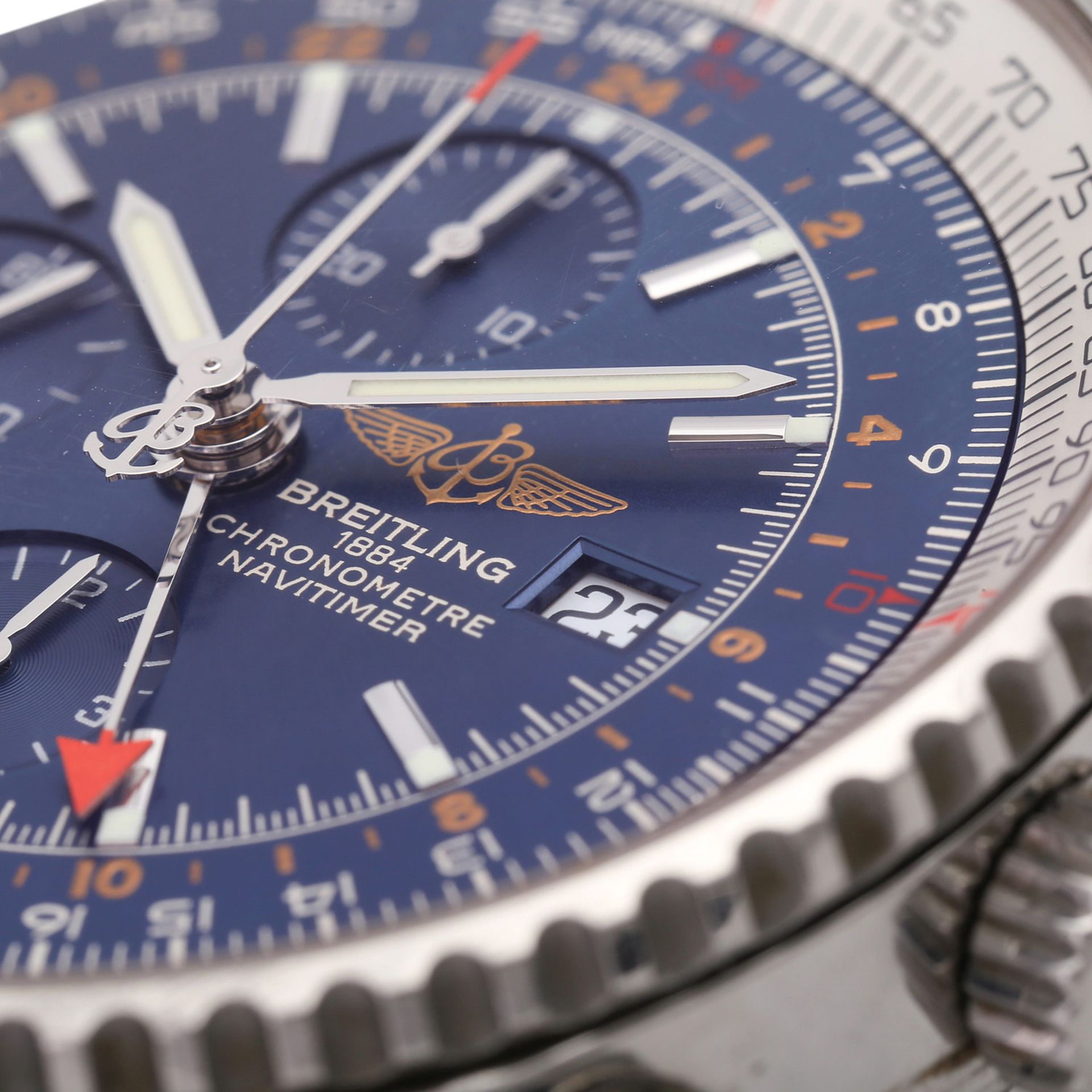 BREITLING Navitimer World Chronograph Herrenuhr, Ref. A 24322.Edelstahl. Automatic-Werk. Serien- - Image 5 of 5