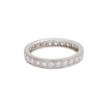 Memoryring ca. 1,05 ct,(lt. Rechnung), WEISS (H) / VS, WG 18K, RW 54, mit Tragespuren, NP: DM