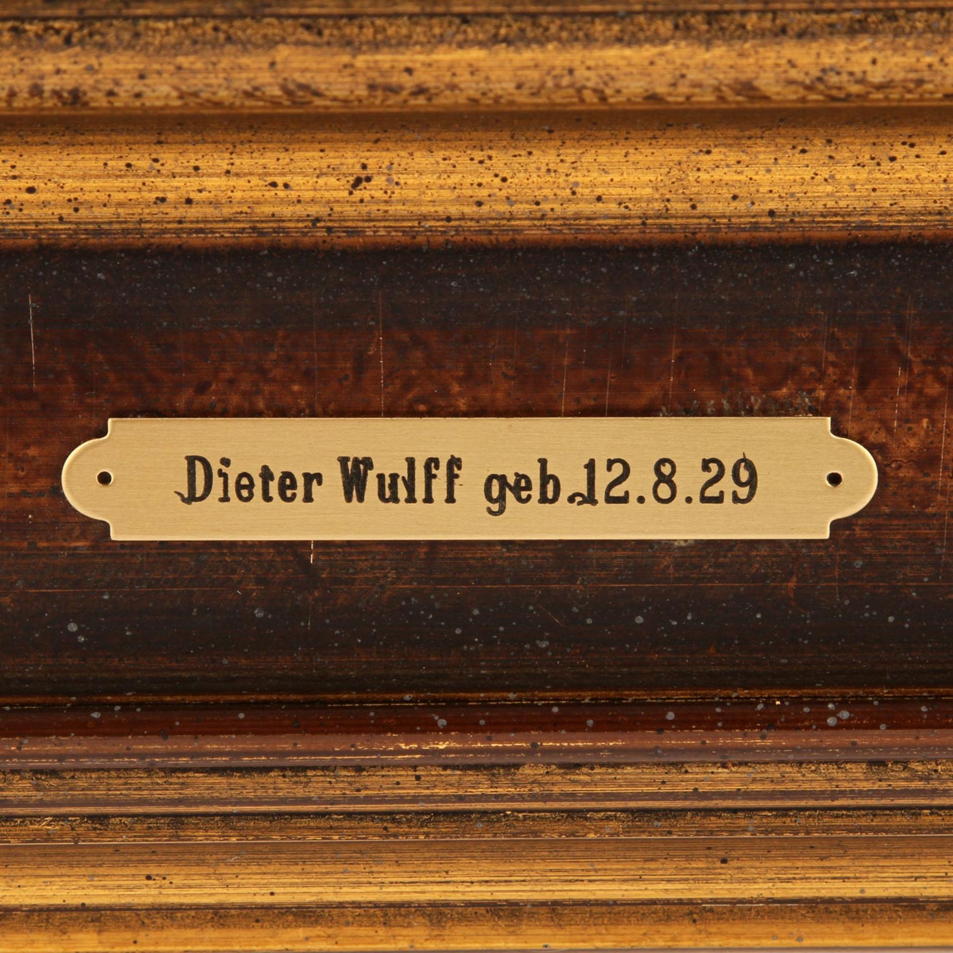 WULFF, DIETER (1929-?), "Stuttgart, das Alte Schloss",u.re. sign., verso Künstleretikett mit Vita, - Bild 5 aus 8